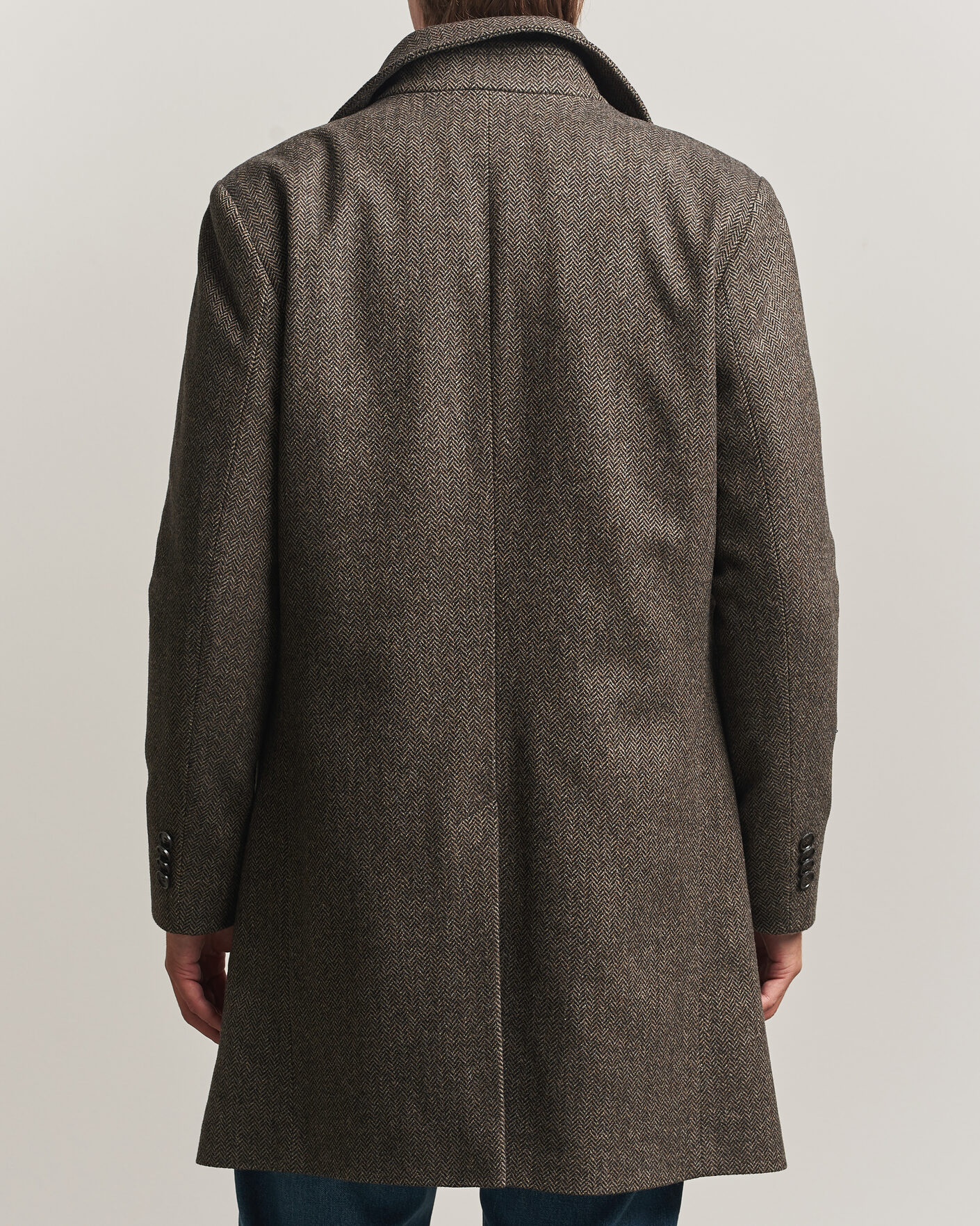 Homme | Manteaux Et Vestes | Tiger of Sweden | Aleric Wool Herringbone Coat Brown