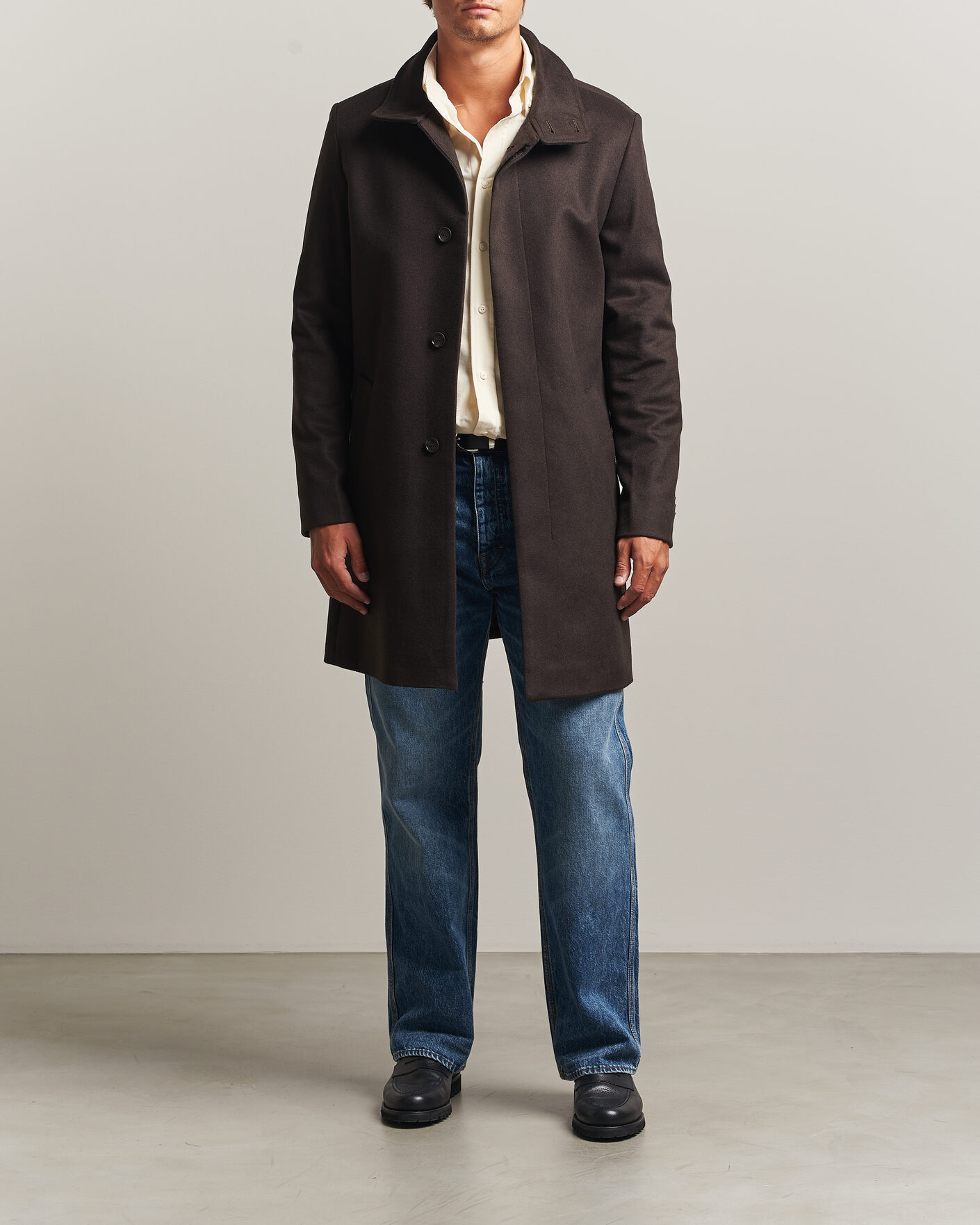Heren | Jassen | Tiger of Sweden | Aleric Wool/Cashmere Coat Espresso
