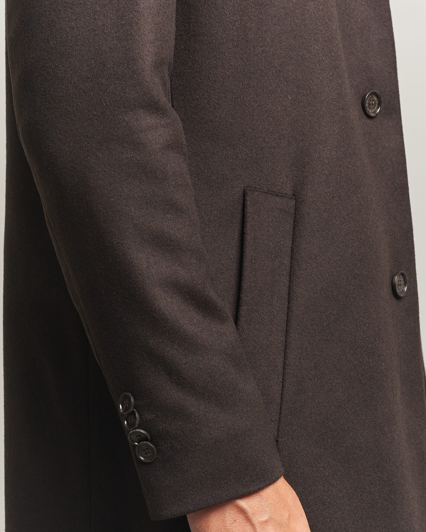 Heren | Jassen | Tiger of Sweden | Aleric Wool/Cashmere Coat Espresso