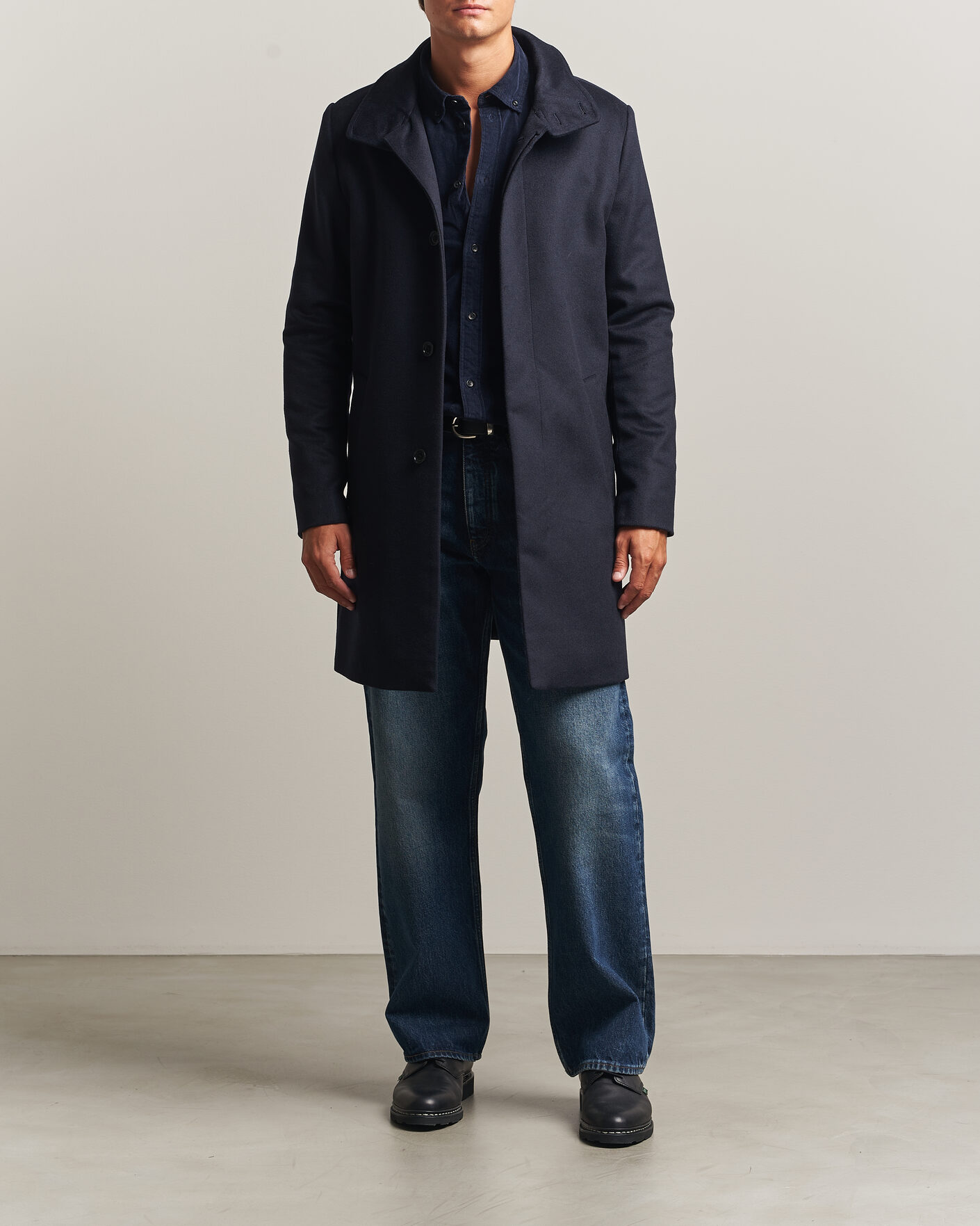 Heren | Jassen | Tiger of Sweden | Aleric Wool/Cashmere Coat Light Ink