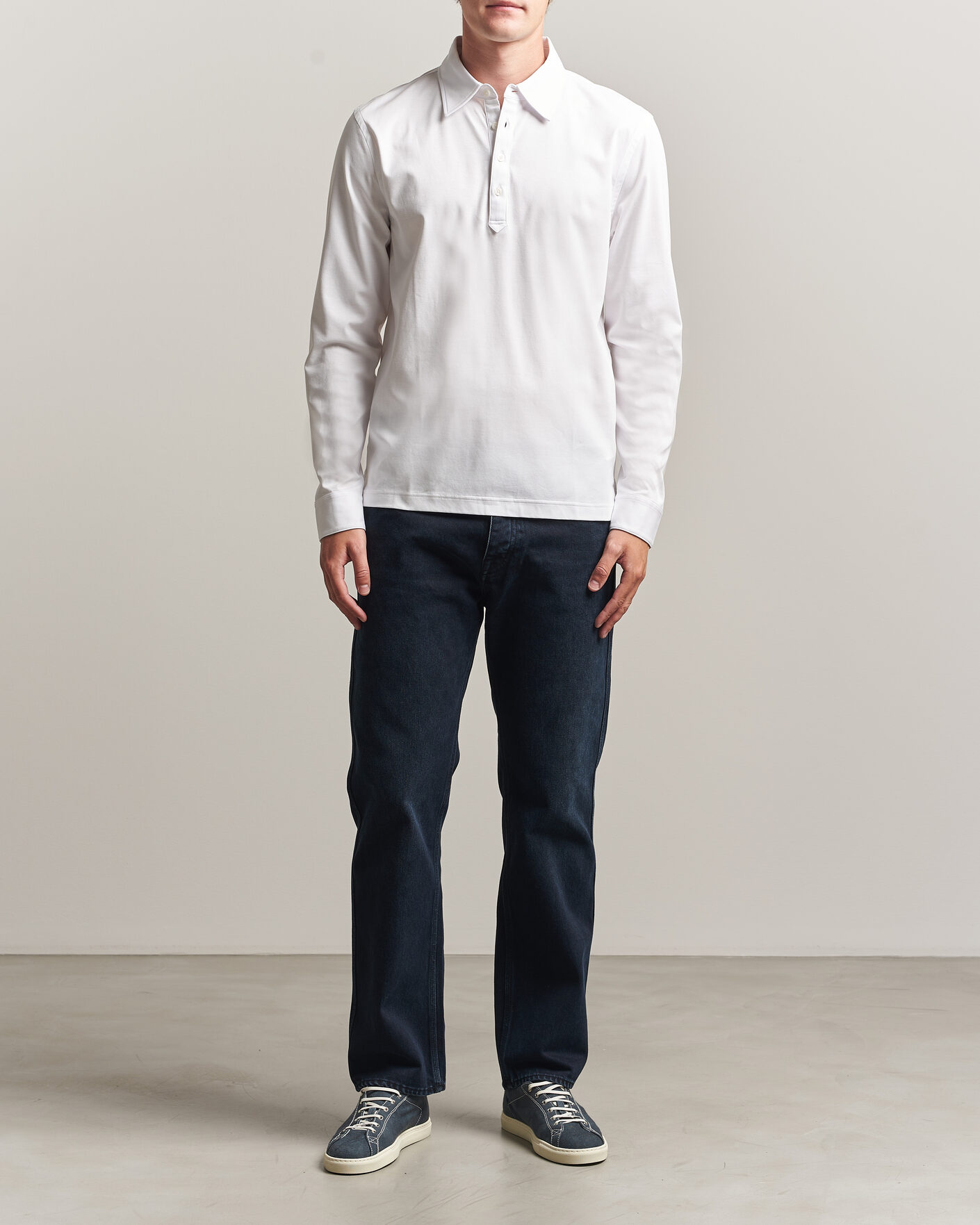 Heren | Polo's | Tiger of Sweden | Tanner Mercerized Cotton Polo Pure White