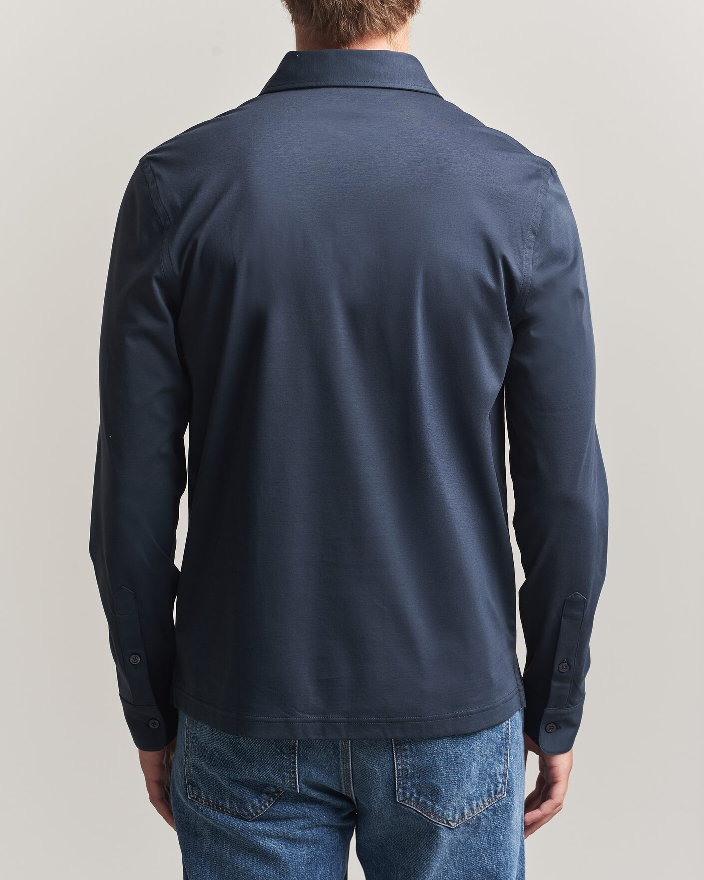 Homme | Polos | Tiger of Sweden | Tanner Mercerized Cotton Polo Light Ink