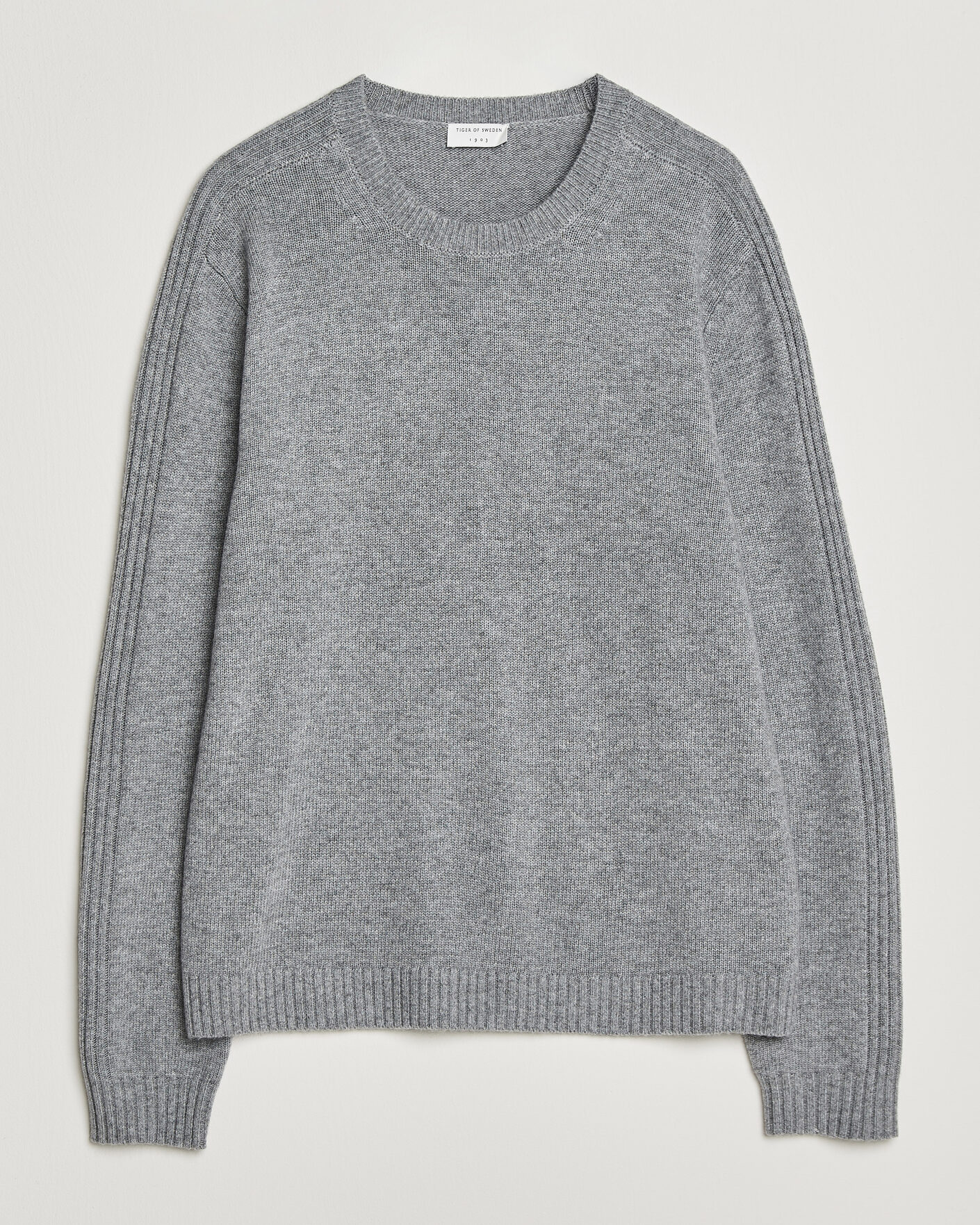 Homme | Pulls Et Tricots | Tiger of Sweden | Wilfred Wool/Cashmere Sweater Light Grey Melange