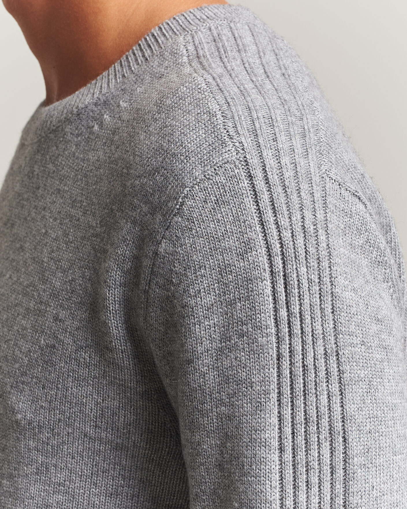 Homme | Pulls Et Tricots | Tiger of Sweden | Wilfred Wool/Cashmere Sweater Light Grey Melange