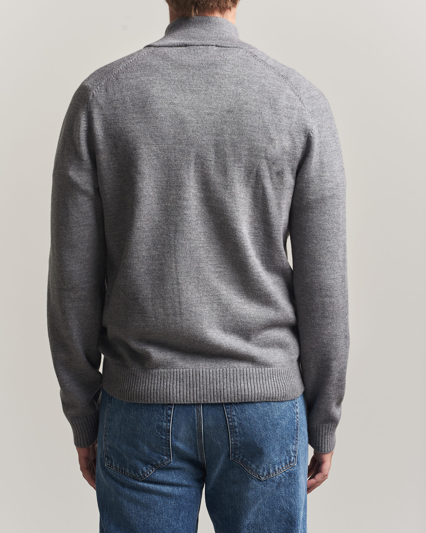 Heren | Truien | Tiger of Sweden | Cassian Wool Full Zip Concrete Melange