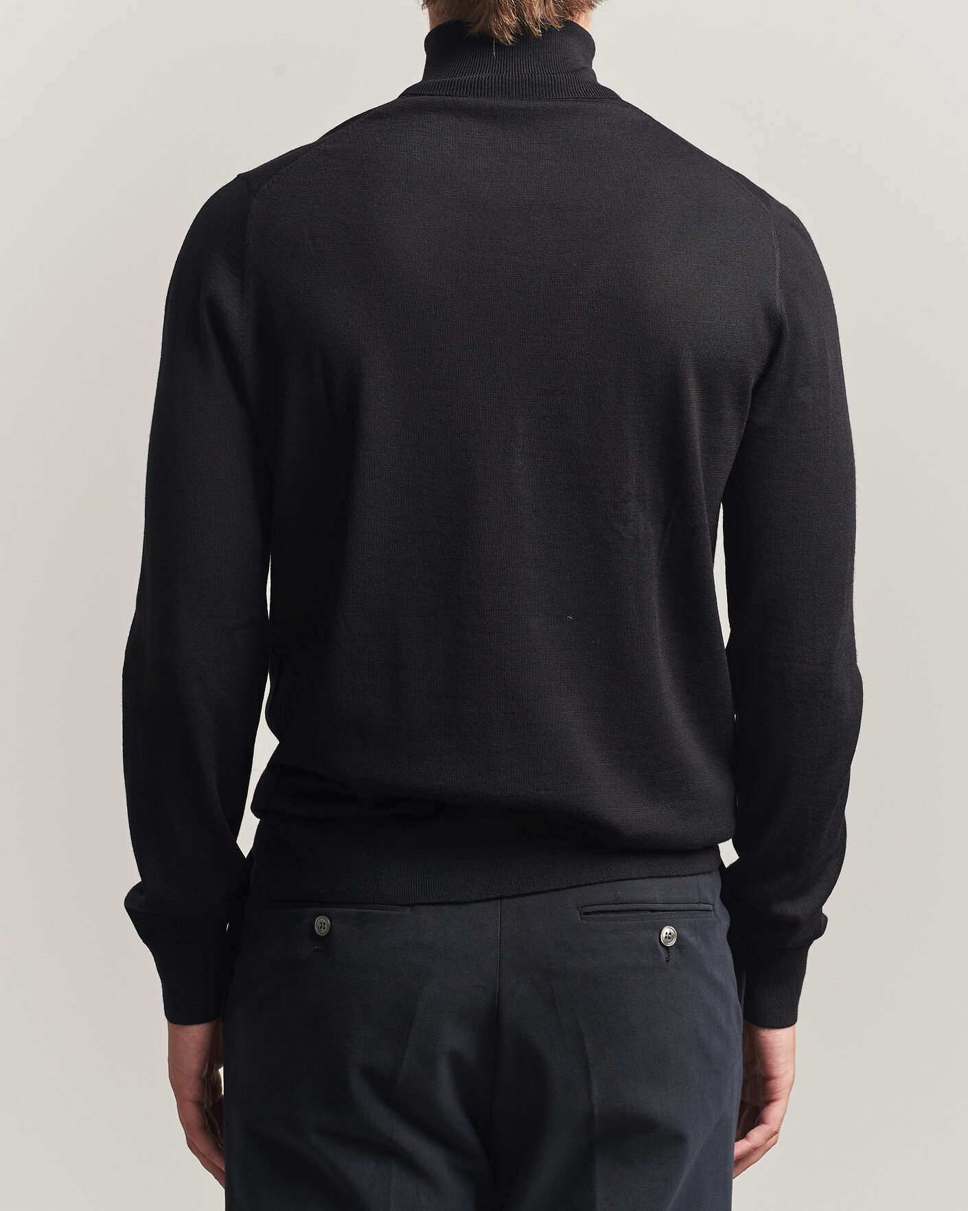 Homme | Pulls Et Tricots | Tiger of Sweden | Nevile Extra Fine Merino Polo Black