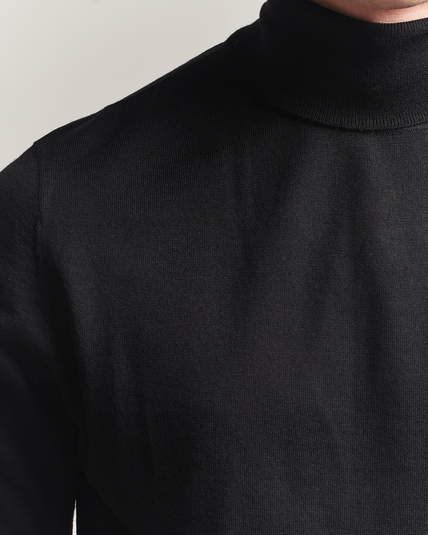 Homme | Pulls Et Tricots | Tiger of Sweden | Nevile Extra Fine Merino Polo Black