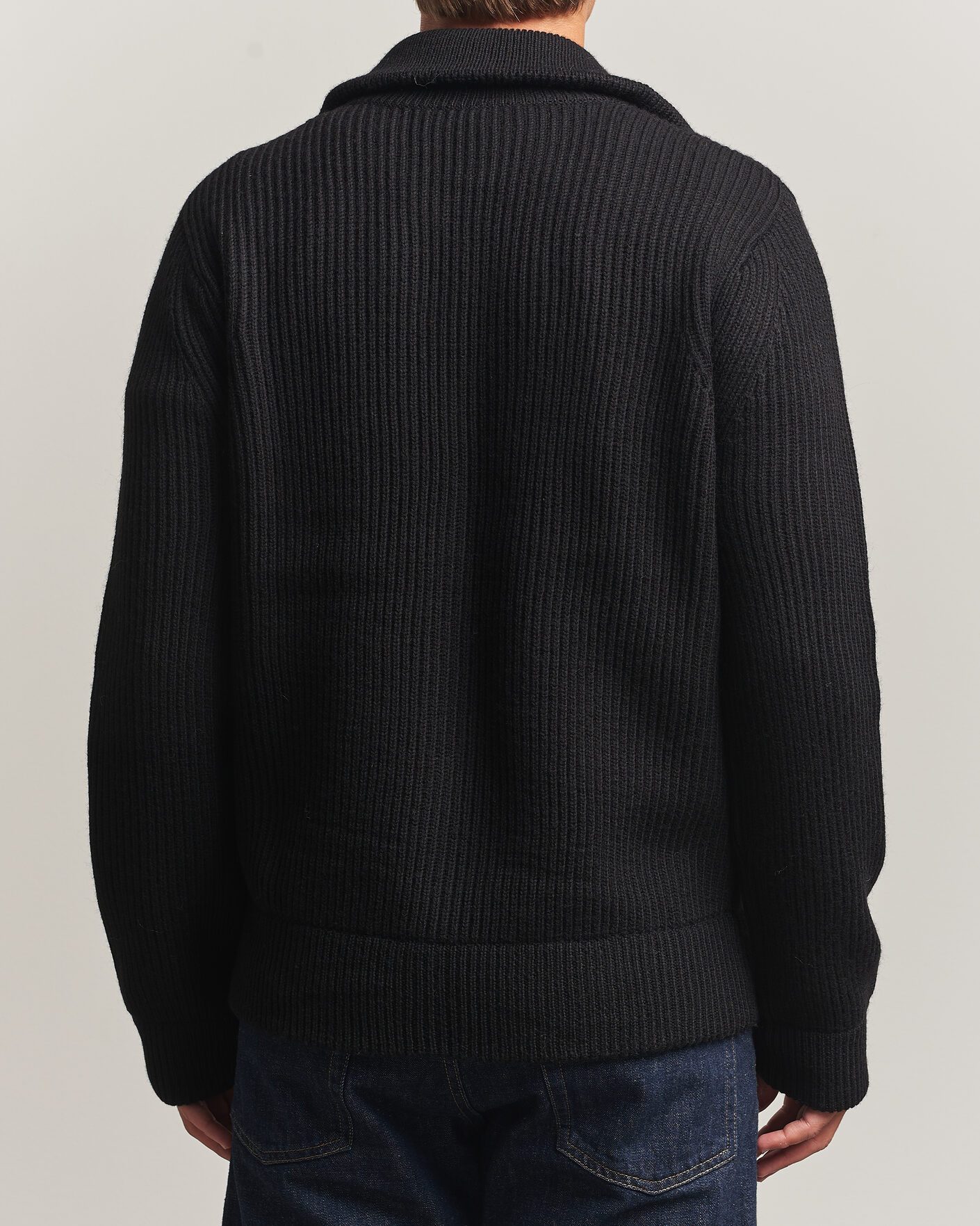 Homme | Pulls Et Tricots | Tiger of Sweden | Niall Wool Heavy Knitted Full Zip Black