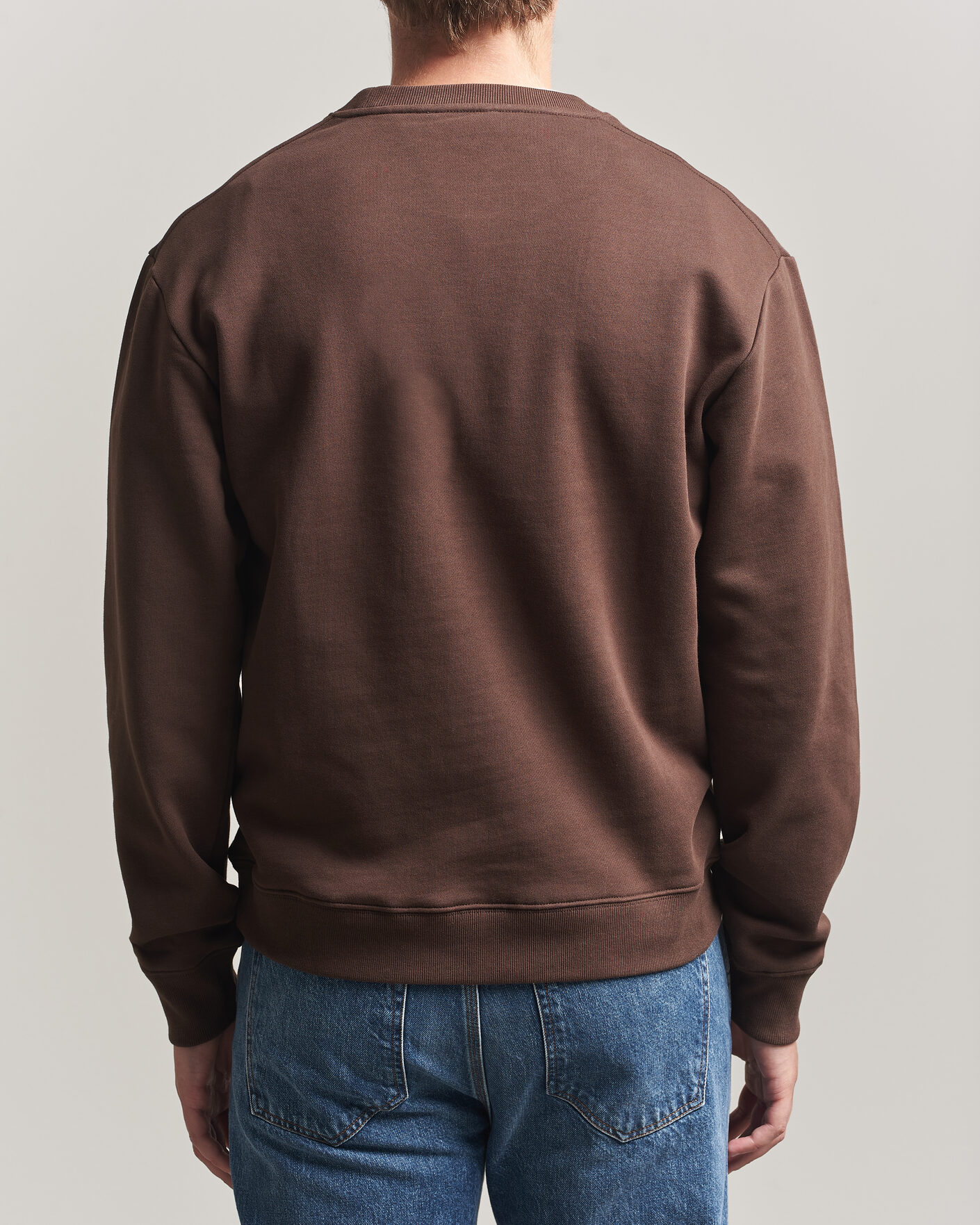 Heren | Truien | Tiger of Sweden | Emerson Crew Neck Sweatshirt Dark Mahogany