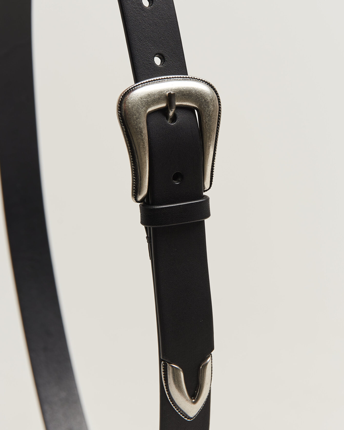Homme | Ceintures | Tiger of Sweden | Ecus Leather Western Belt Black