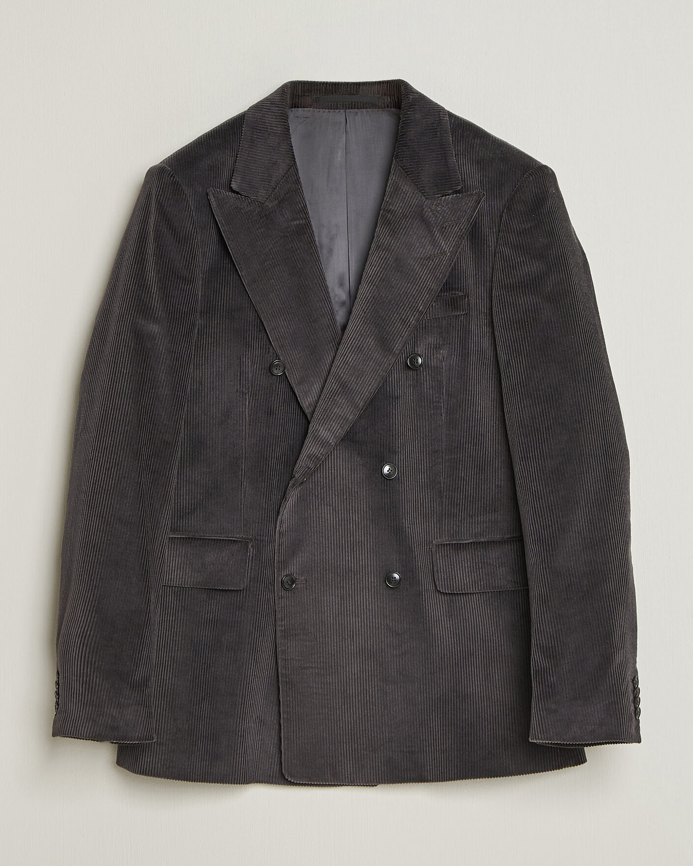 Homme | Blazers | Tiger of Sweden | 1903 Corduroy Double Breasted Blazer Phantom