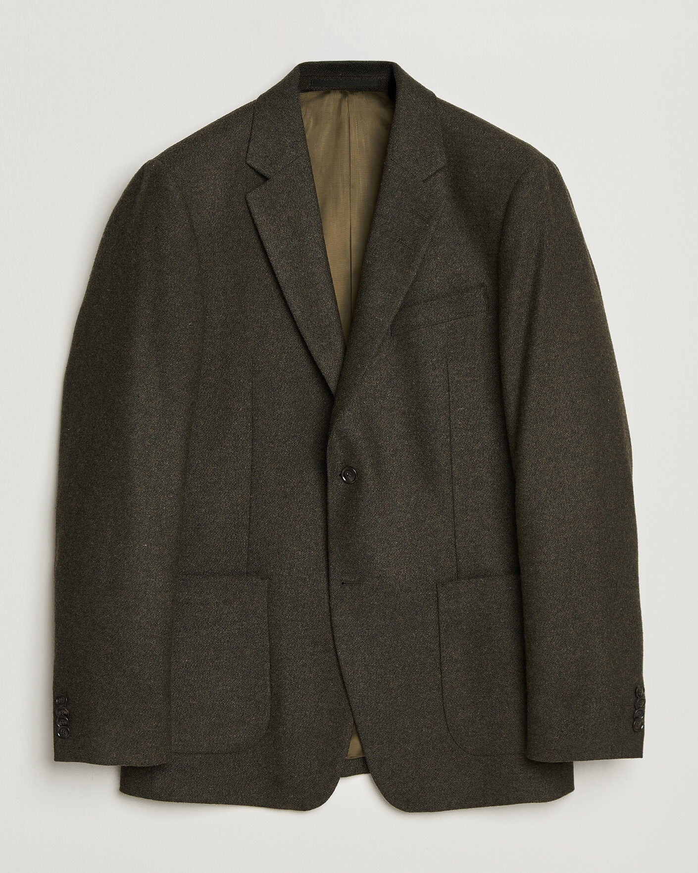 Heren | Blazers | Tiger of Sweden | Justin Wool Flannel Suit Blazer Muted Canopy