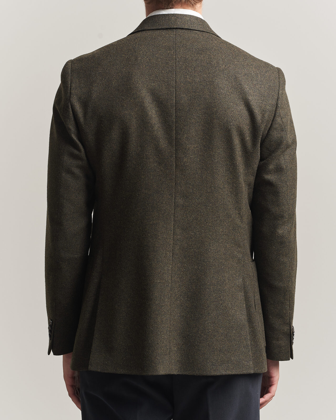 Heren | Blazers | Tiger of Sweden | Justin Wool Flannel Suit Blazer Muted Canopy