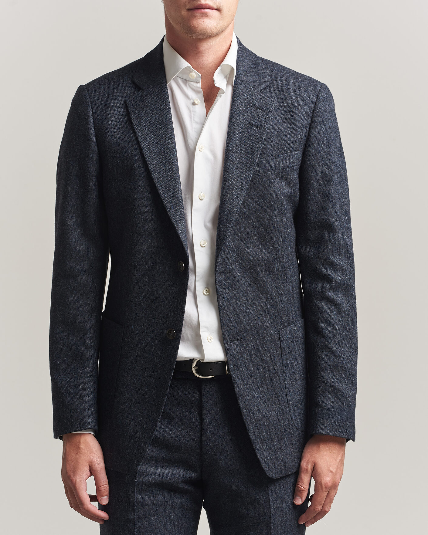 Homme | Blazers | Tiger of Sweden | Justin Wool Flannel Suit Blazer Midnight Blue