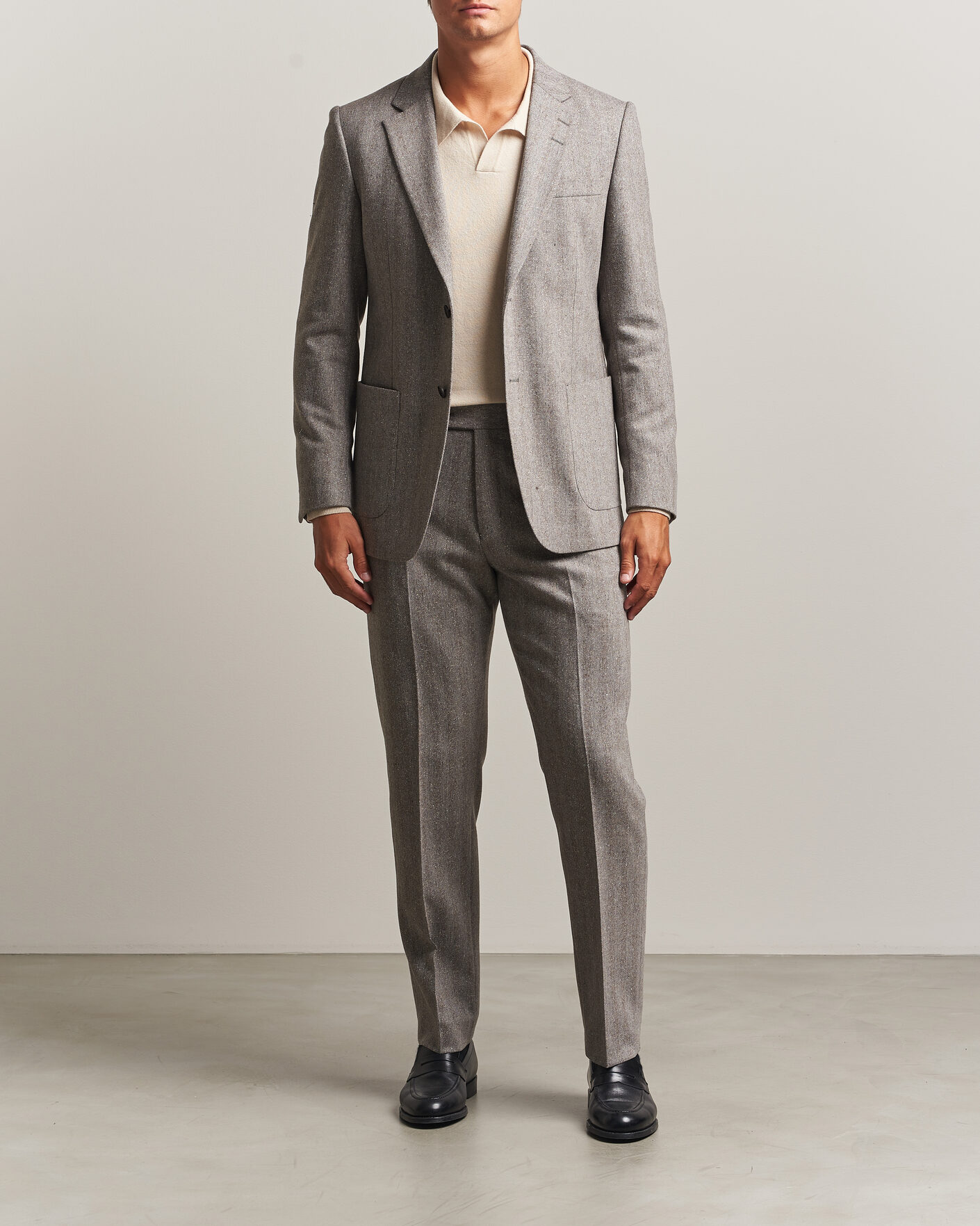 Homme | Blazers | Tiger of Sweden | Justin Wool Donegal Suit Blazer Dark Stone