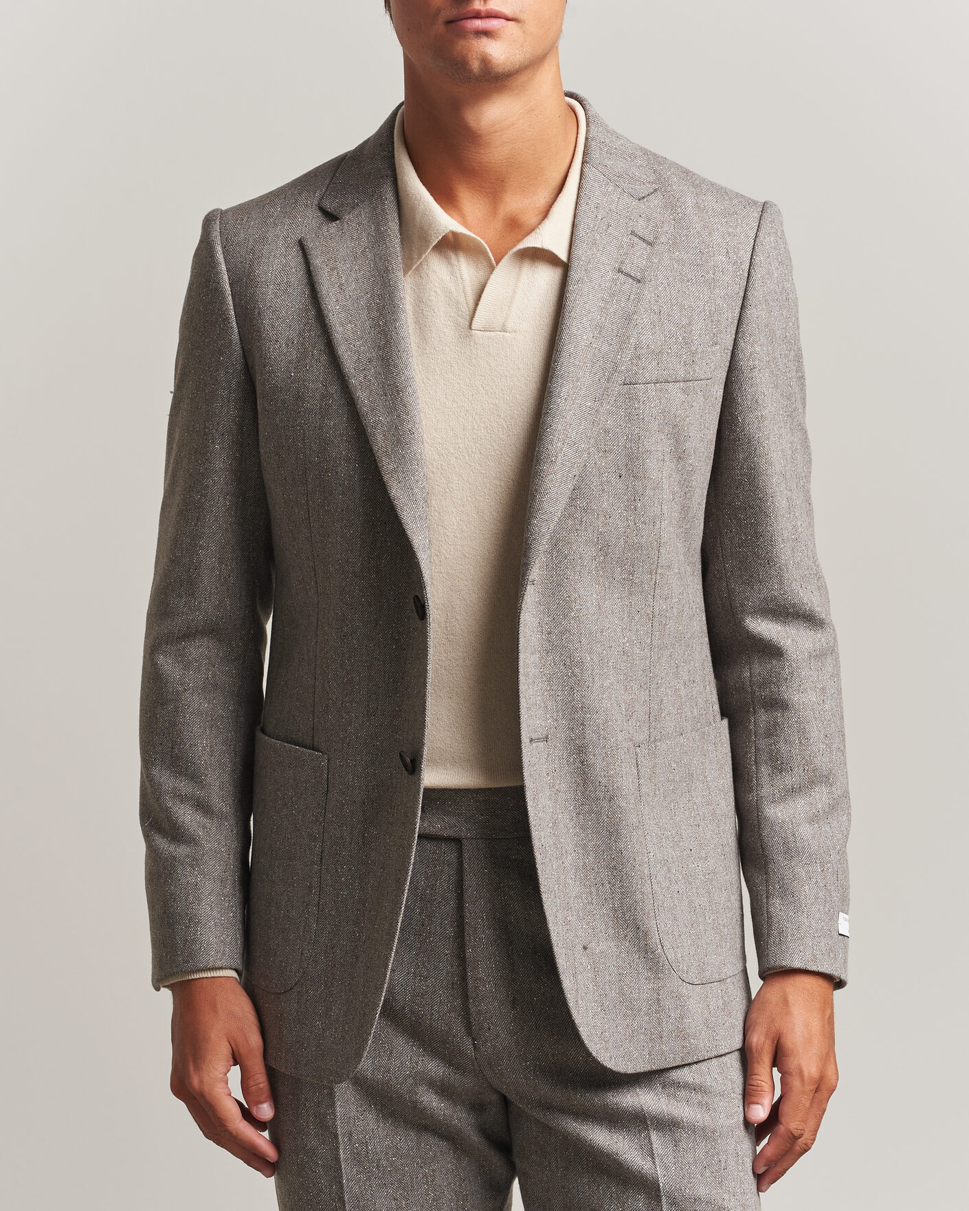 Homme | Blazers | Tiger of Sweden | Justin Wool Donegal Suit Blazer Dark Stone
