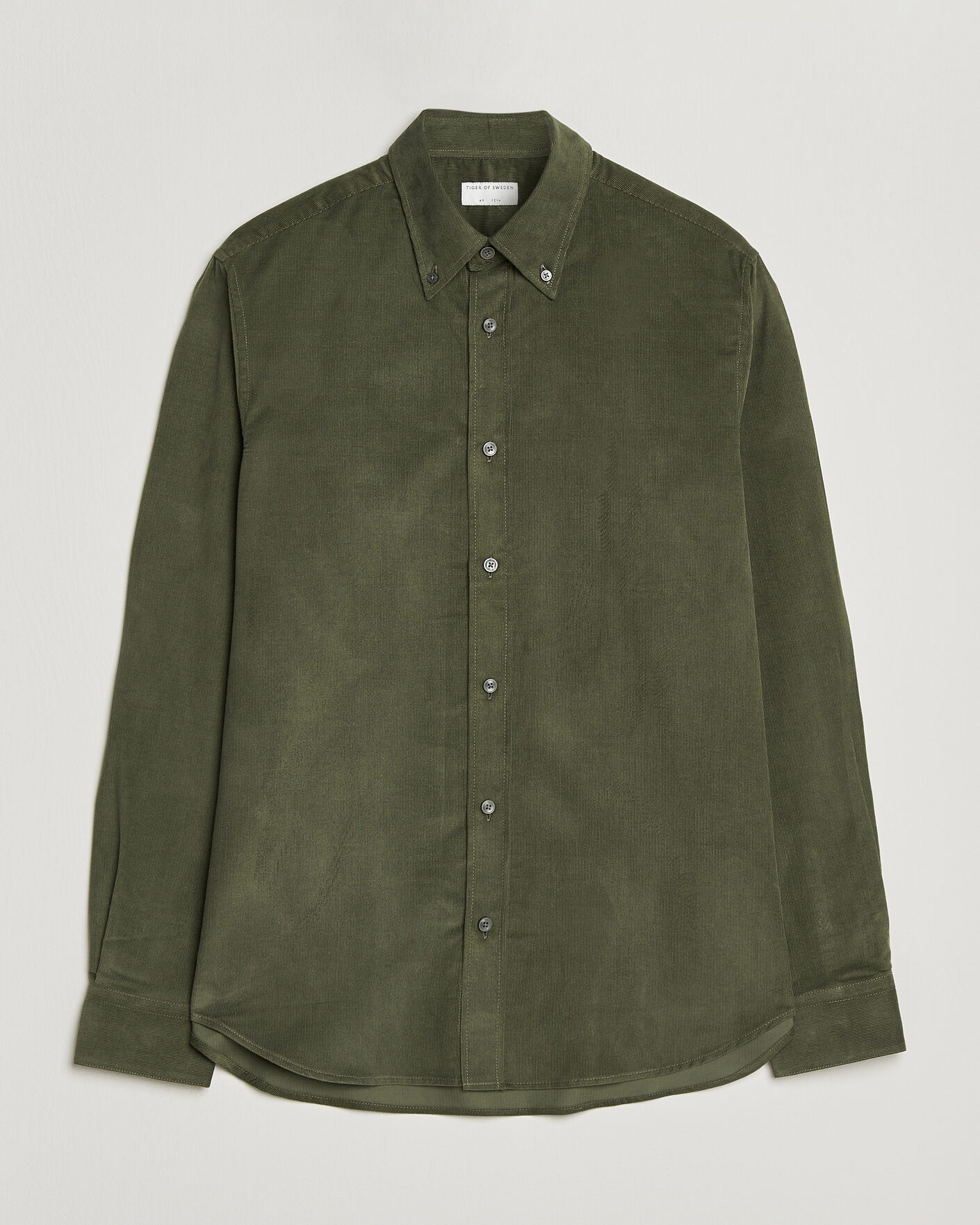 Heren | Overhemden | Tiger of Sweden | Bjorn Corduroy Shirt City Green