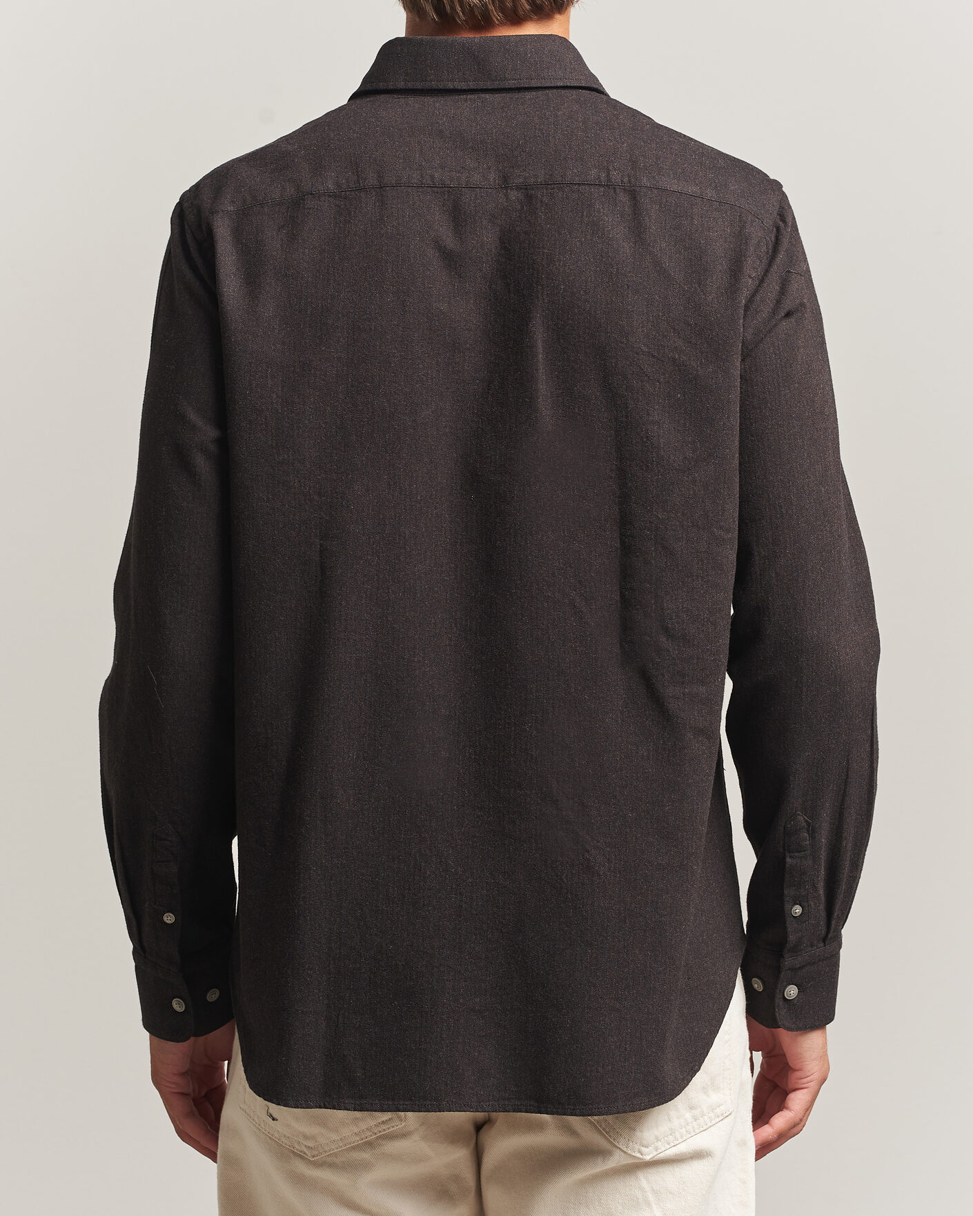 Heren | Overhemden | Tiger of Sweden | Bjorn Brushed Cotton Shirt Espresso