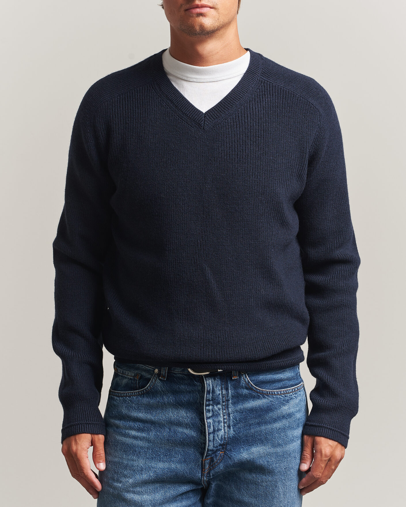 Homme | Pulls Et Tricots | Tiger of Sweden | Logan Wool Knitted V-Neck Night Grape