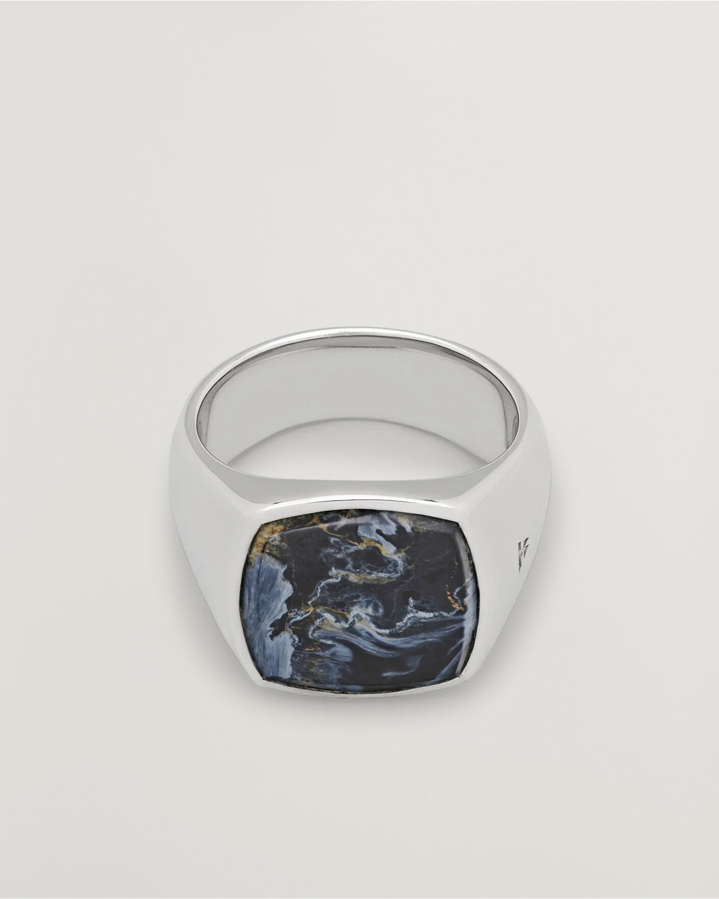 Heren | Sieraden | Tom Wood | Cushion Pietersite Ring Silver