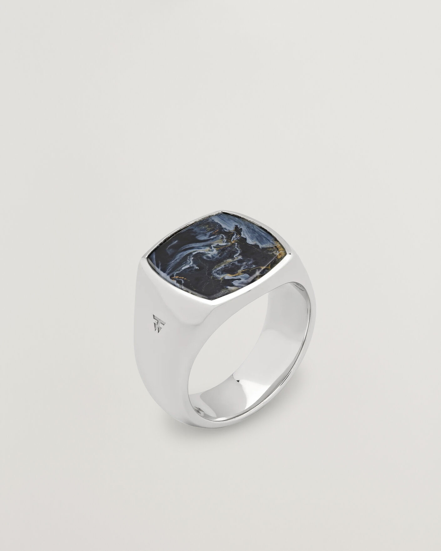 Heren | Sieraden | Tom Wood | Cushion Pietersite Ring Silver