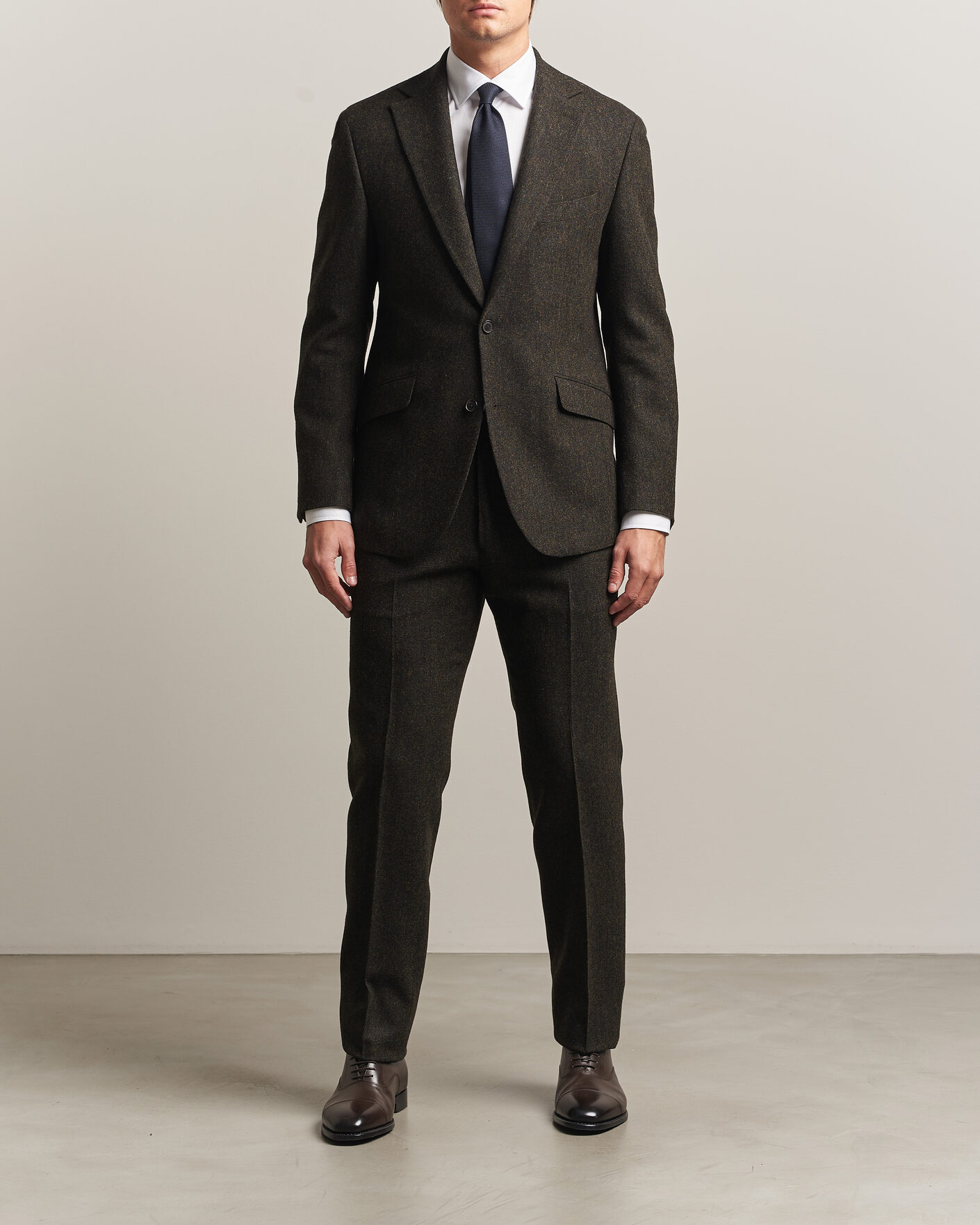 Heren | Blazers | Walker Slater | Edward Shetland Wool Donegal Blazer Brown