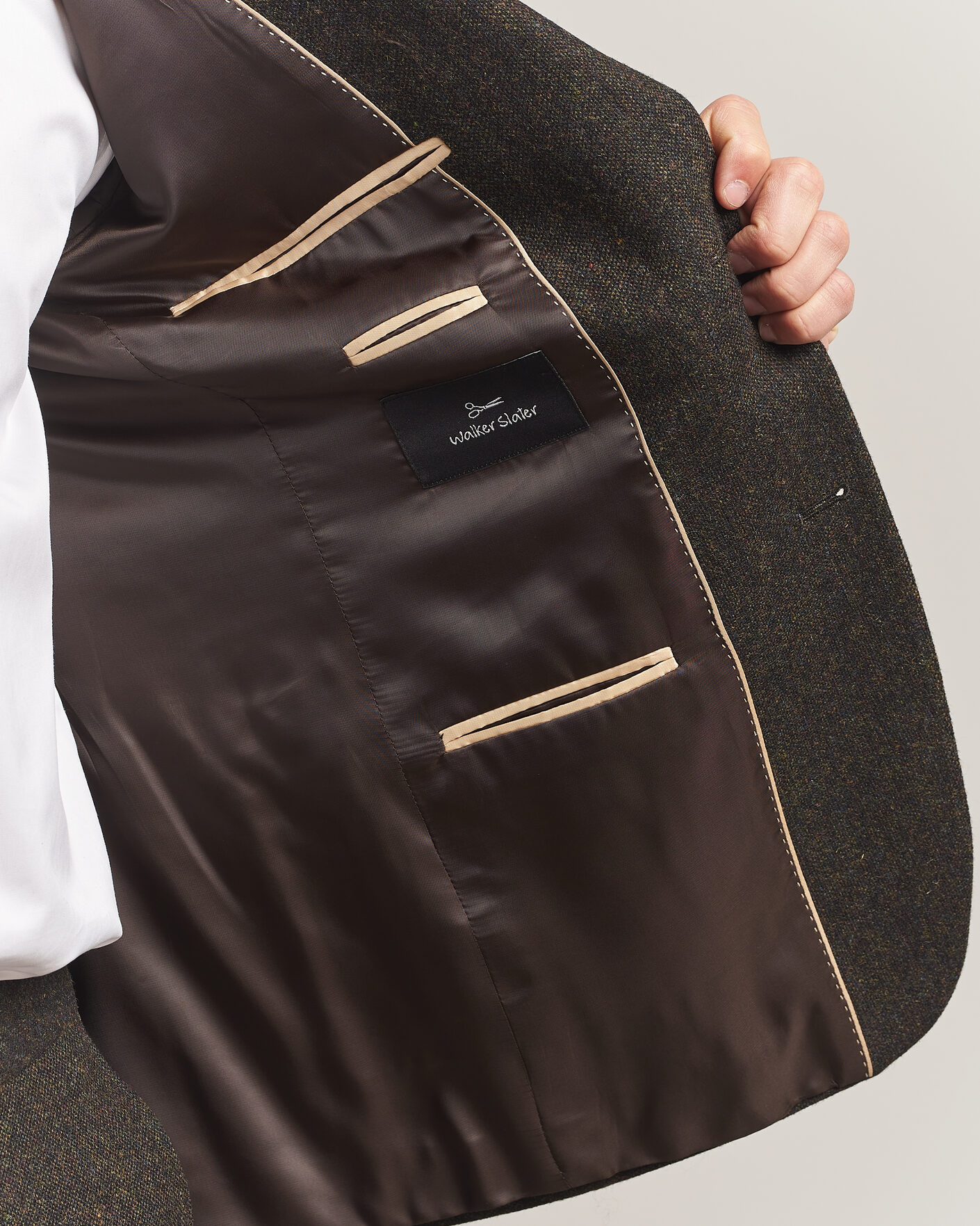 Heren | Blazers | Walker Slater | Edward Shetland Wool Donegal Blazer Brown