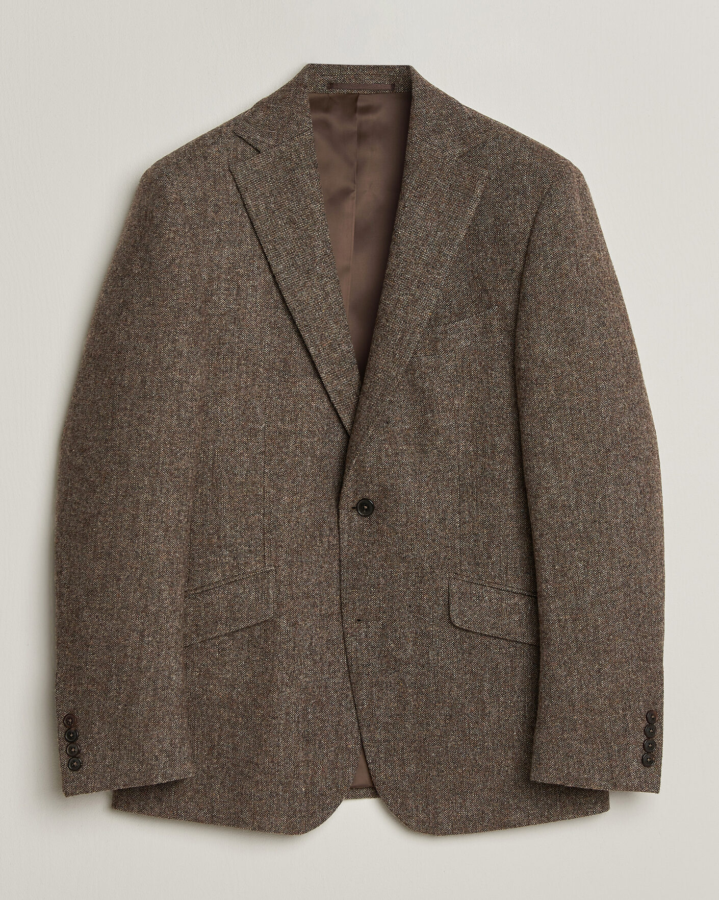 Homme | Blazers | Walker Slater | Edward Shetland Wool Donegal Blazer Tobacco