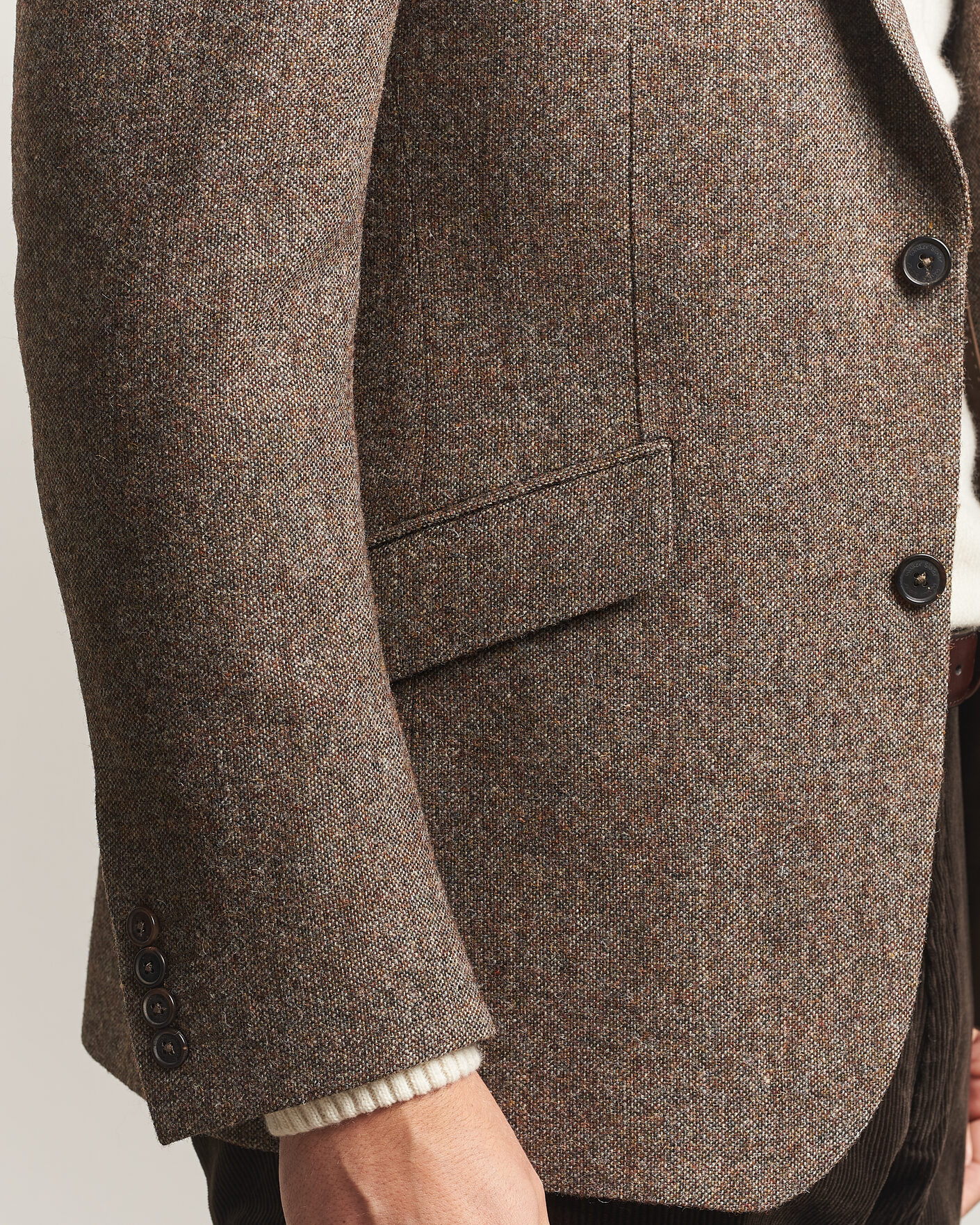 Homme | Blazers | Walker Slater | Edward Shetland Wool Donegal Blazer Tobacco
