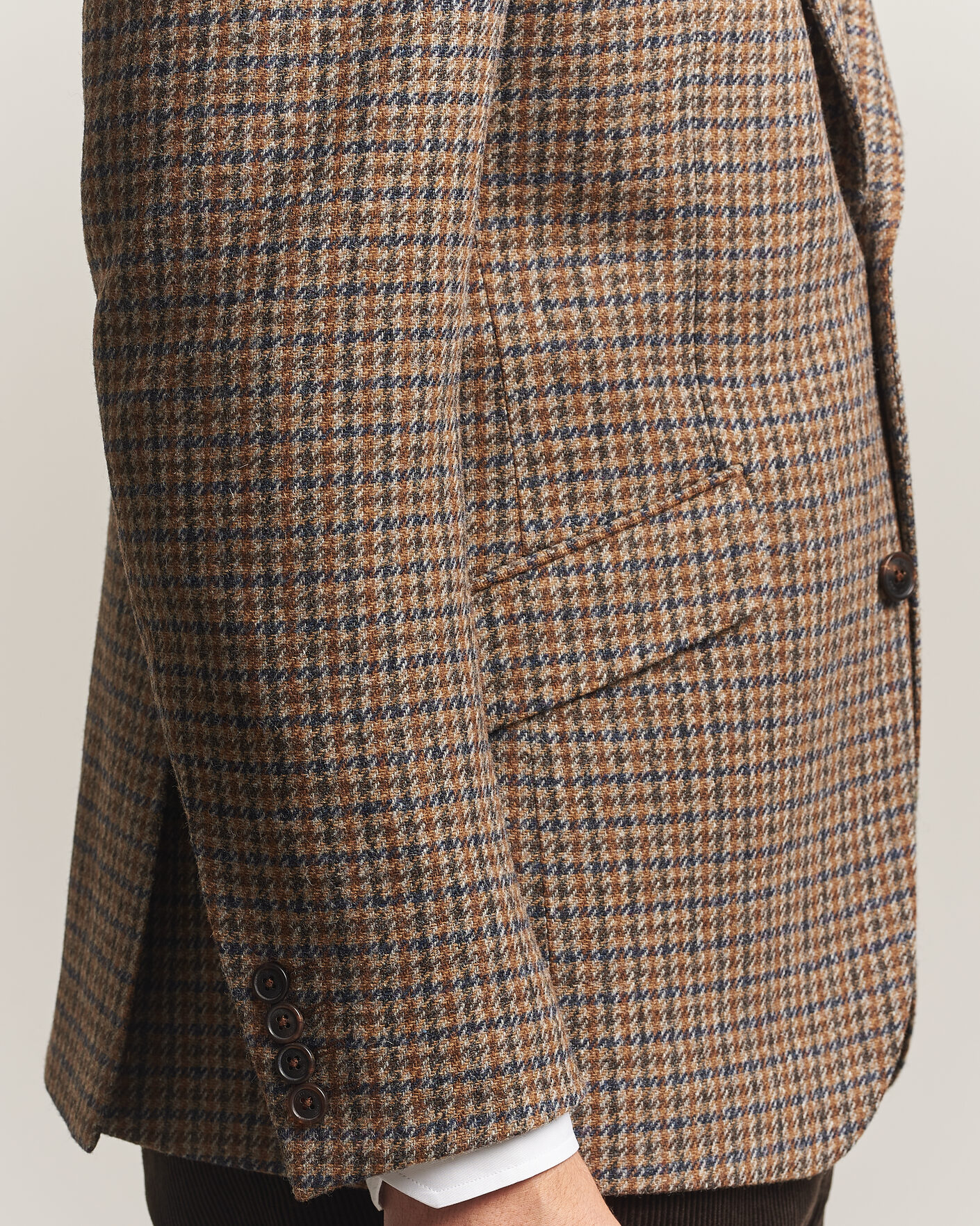 Homme | Blazers | Walker Slater | Edward Lambswool Puppytooth Blazer Sandstone