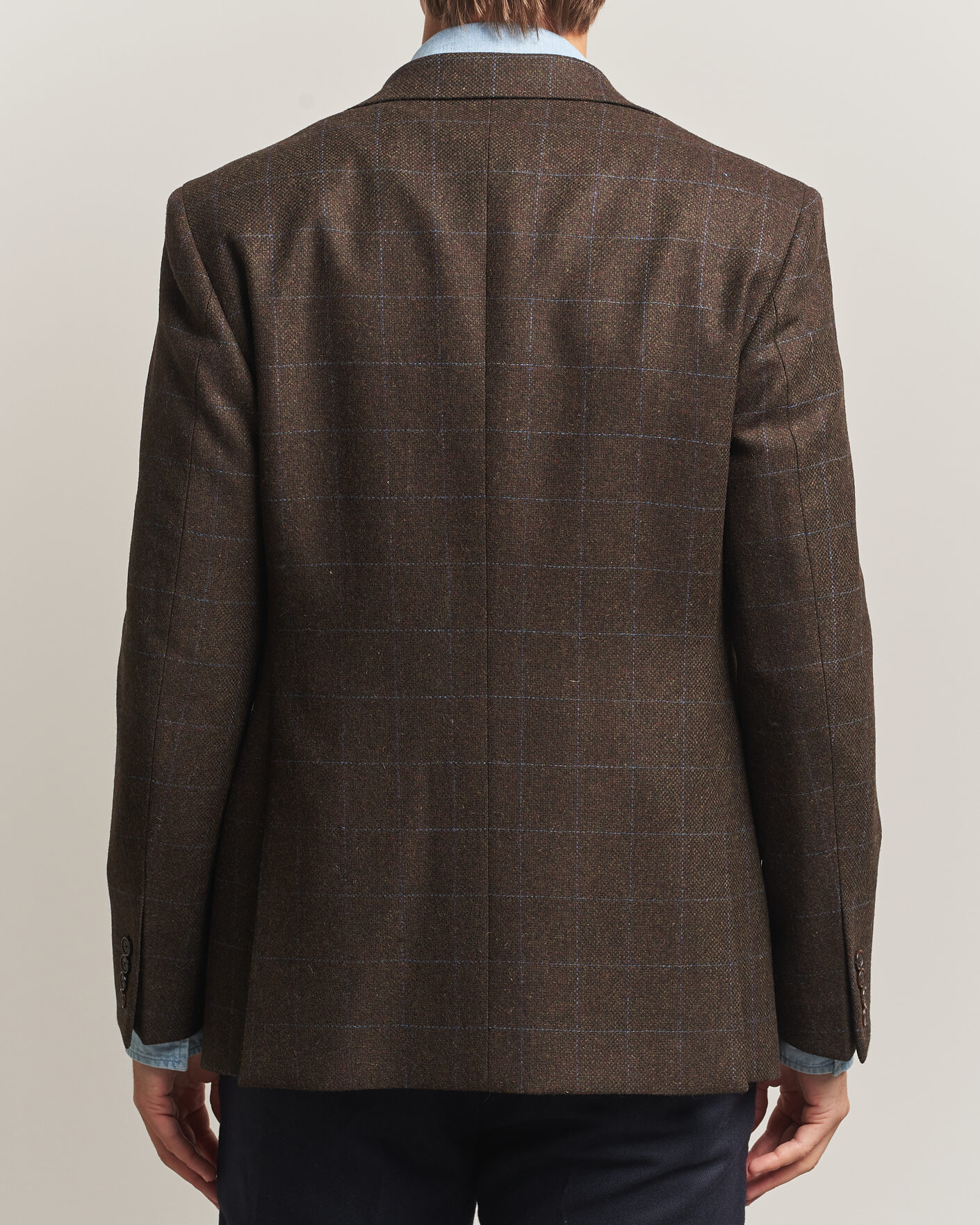 Heren | Blazers | Walker Slater | Edward Lambswool Windowpane Blazer Brown