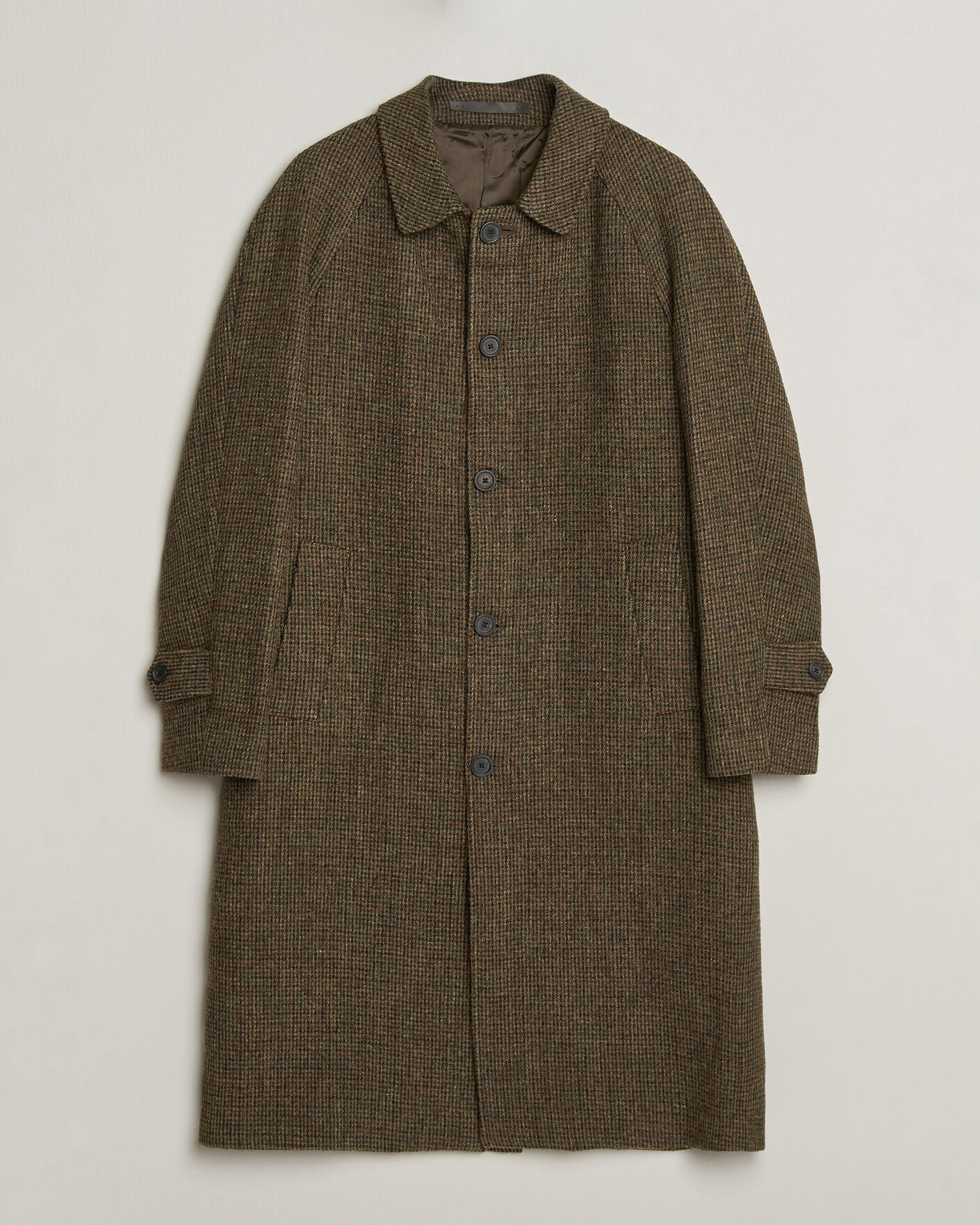 Homme | Manteaux Et Vestes | Walker Slater | Sherlock Harris Tweed Microcheck Coat Amber Brown
