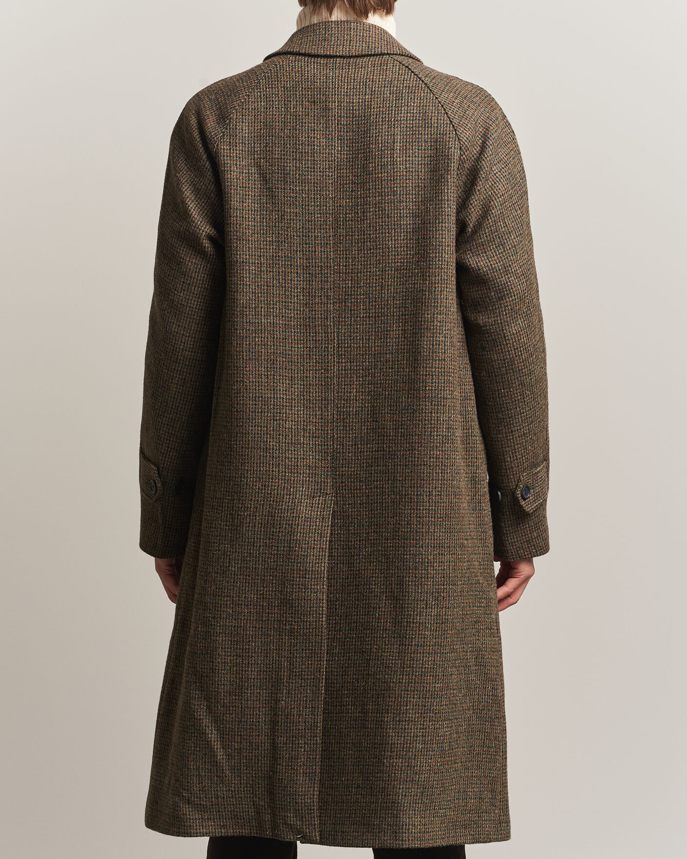 Homme | Manteaux Et Vestes | Walker Slater | Sherlock Harris Tweed Microcheck Coat Amber Brown