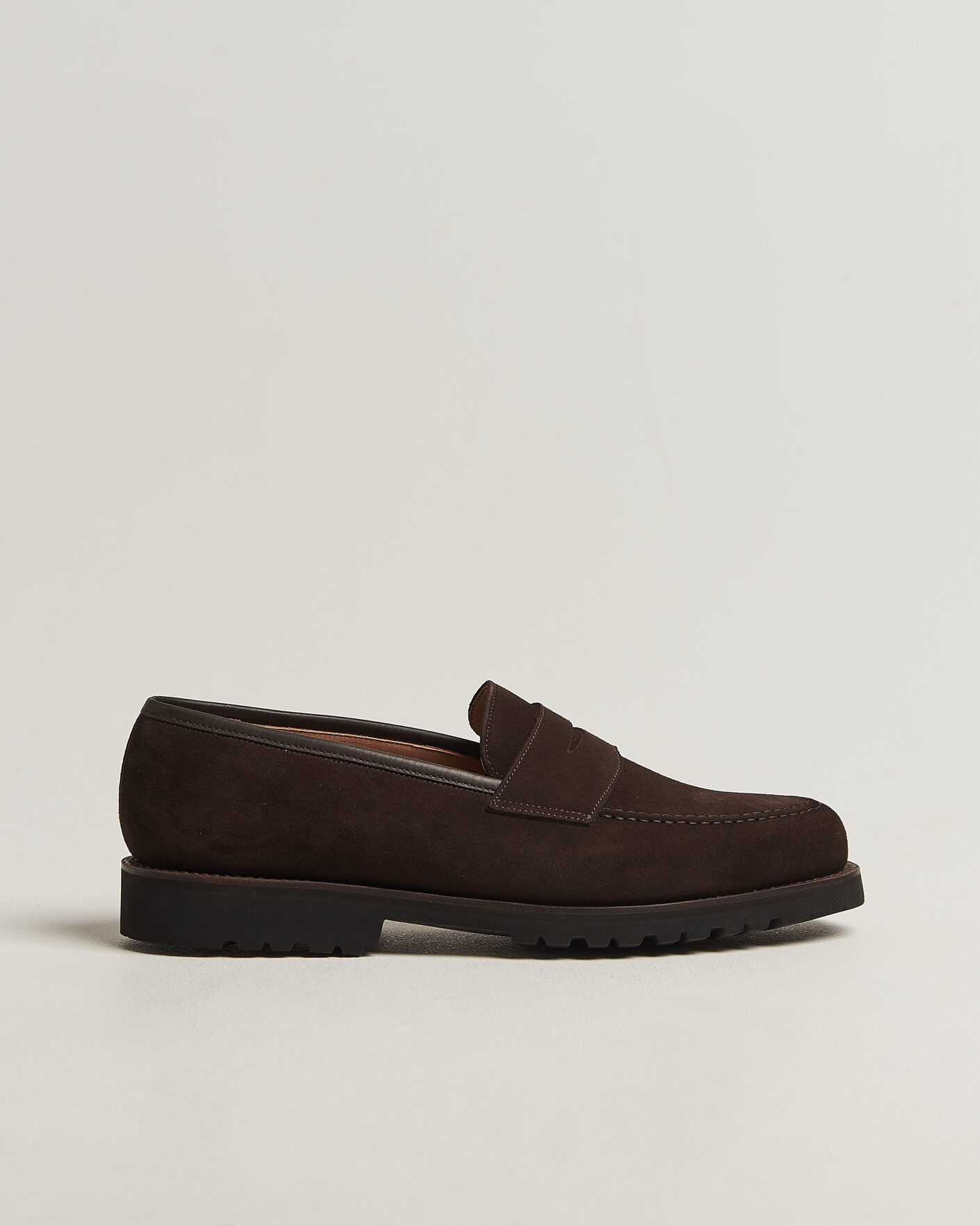 Homme | Loafers | Crockett & Jones | Boston 2 VI-Lite Loafer Dark Oak Suede