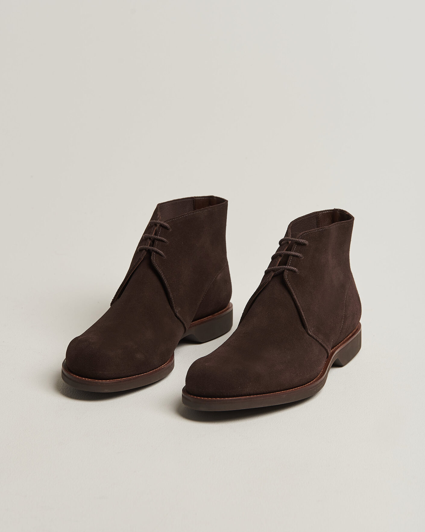 Heren | Laarzen | Crockett & Jones | Unlined Chukka 4 Boot Dark Brown Suede