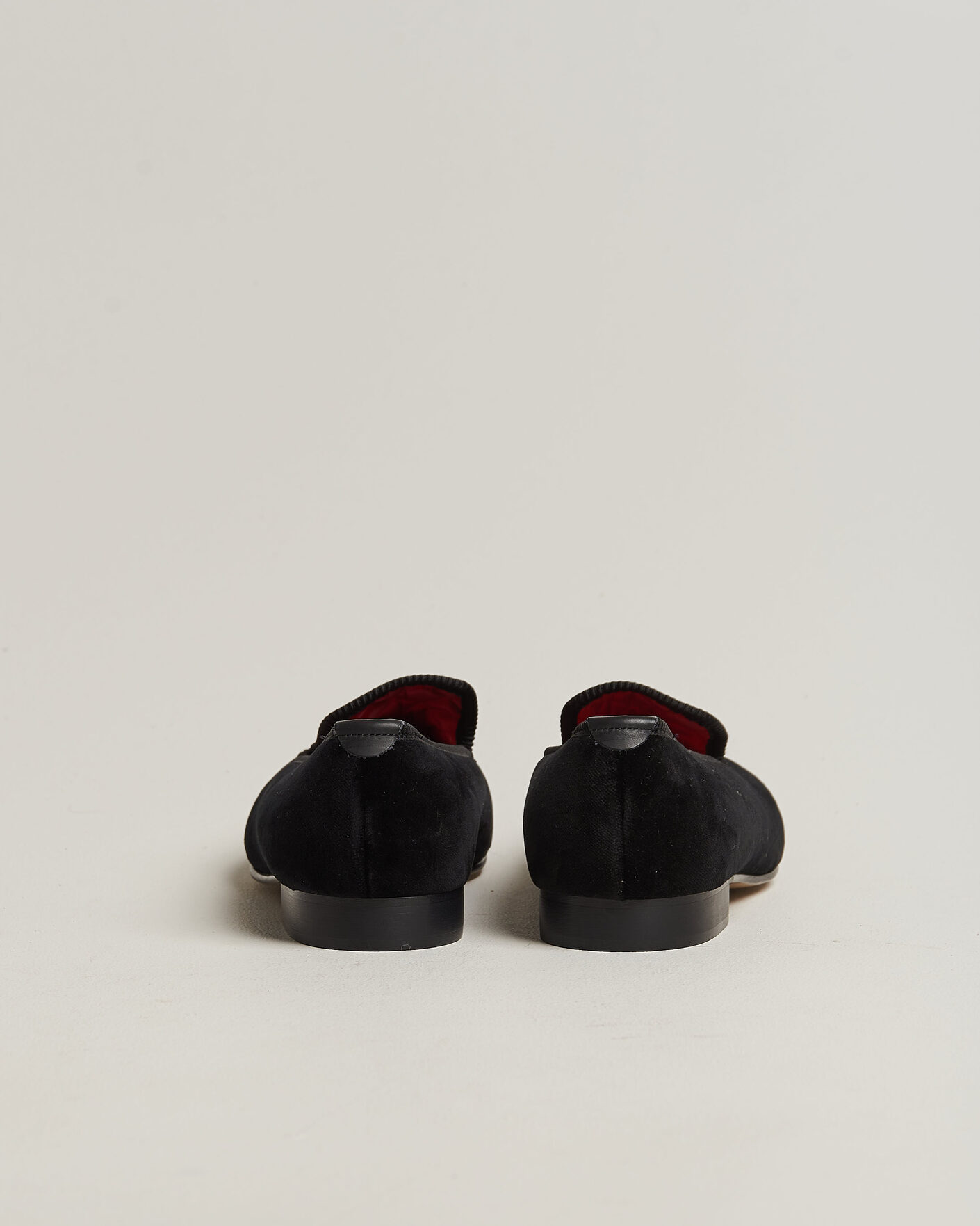 Homme | Loafers | Bowhill & Elliott | Plain Albert Pump Black Velvet