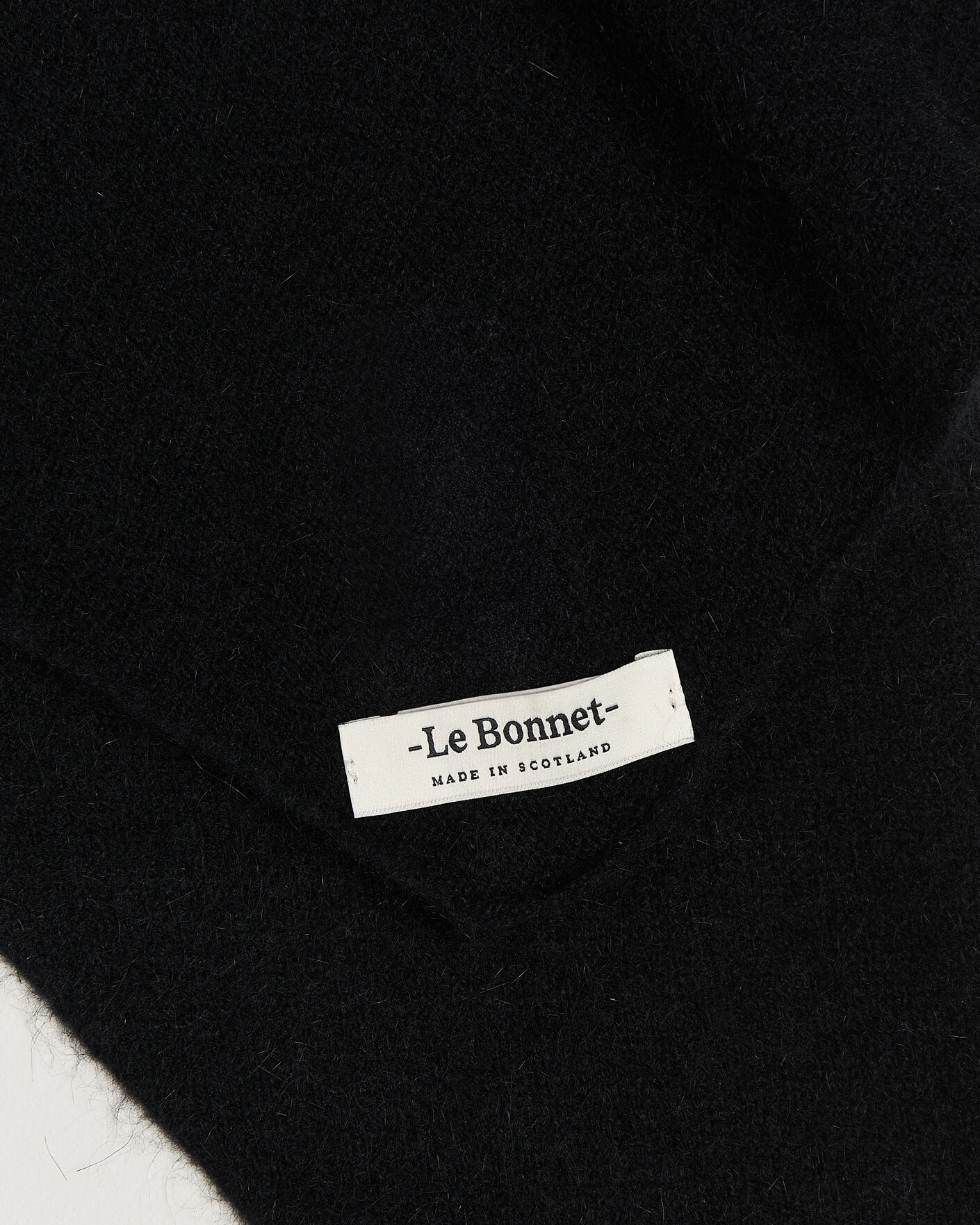 Homme | Écharpes | Le Bonnet | Lambswool/Caregora Bandana Onyx