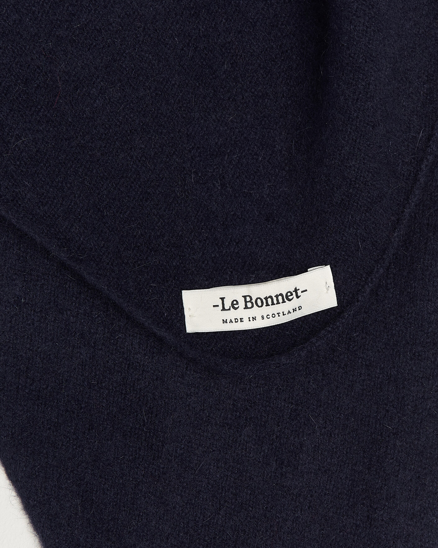 Heren | Sjaals | Le Bonnet | Lambswool/Caregora Bandana Midnight