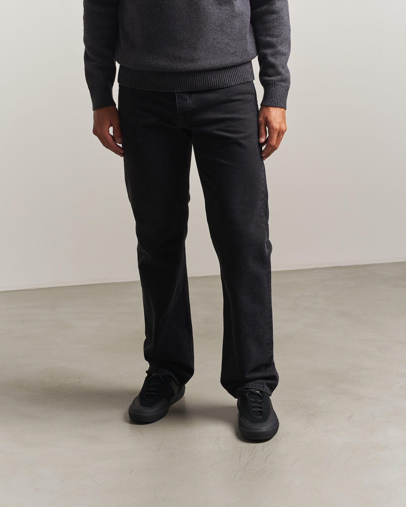Homme | Baskets | Stone Island | Low Top Canvas Sneaker Black