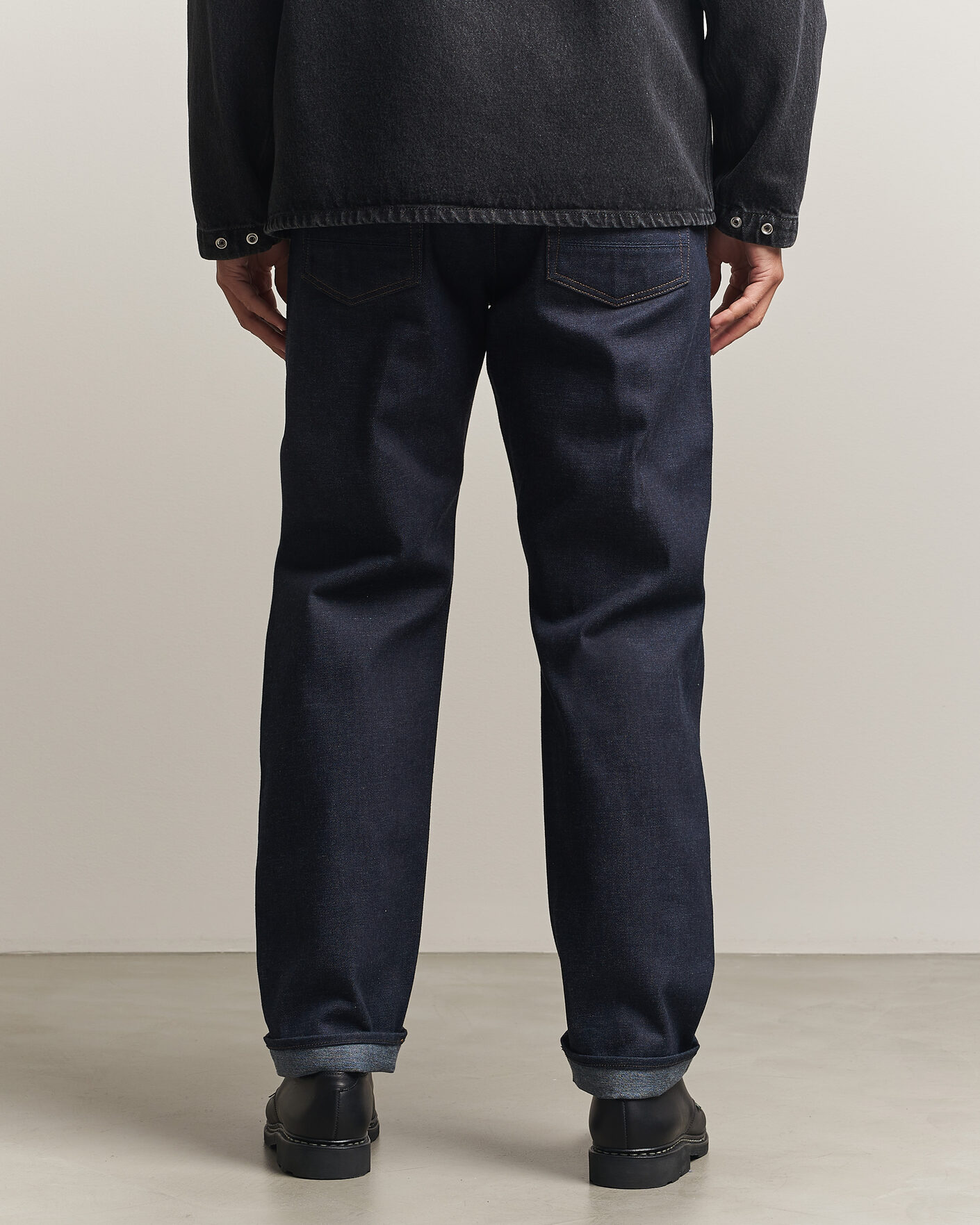 Heren | Jeans | Stone Island | Regular Straight Fit Selvedge Jeans Blue Raw