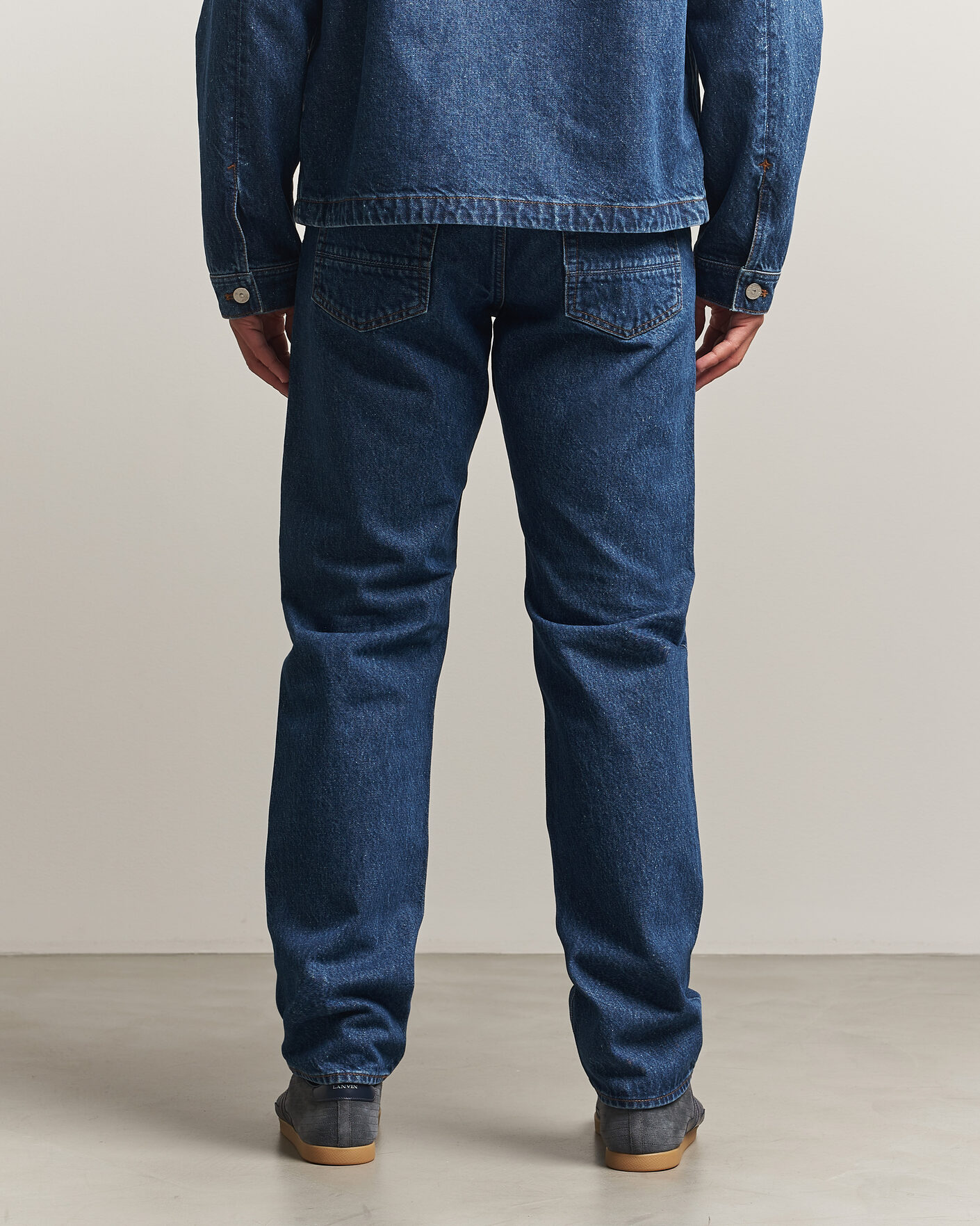 Homme | Jeans | Stone Island | Regular Straight Fit Indigo Jeans Blue Medium Wash