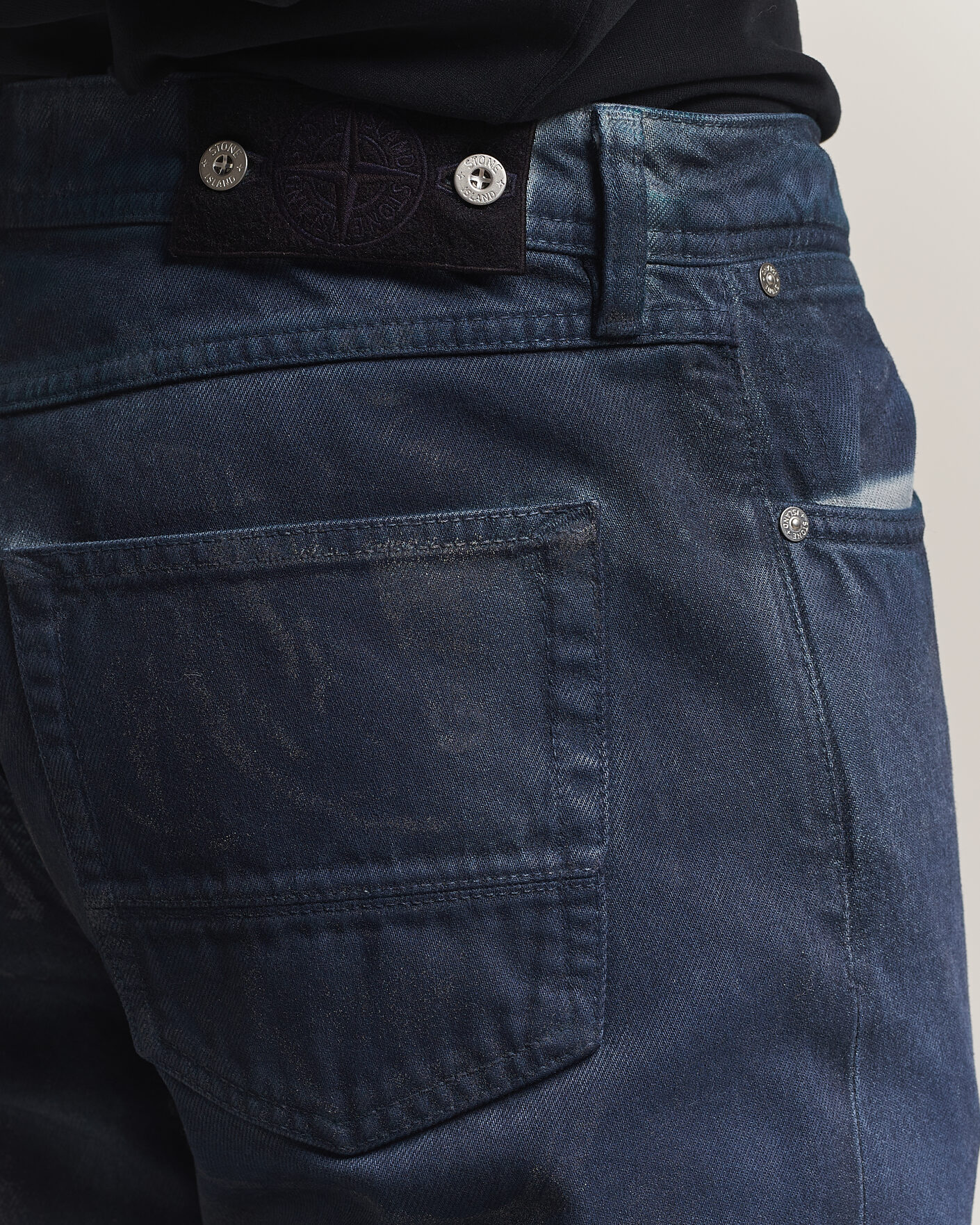 Heren | Jeans | Stone Island | Hand Sprayed Reflective Bull Denim Jeans Slate Blue