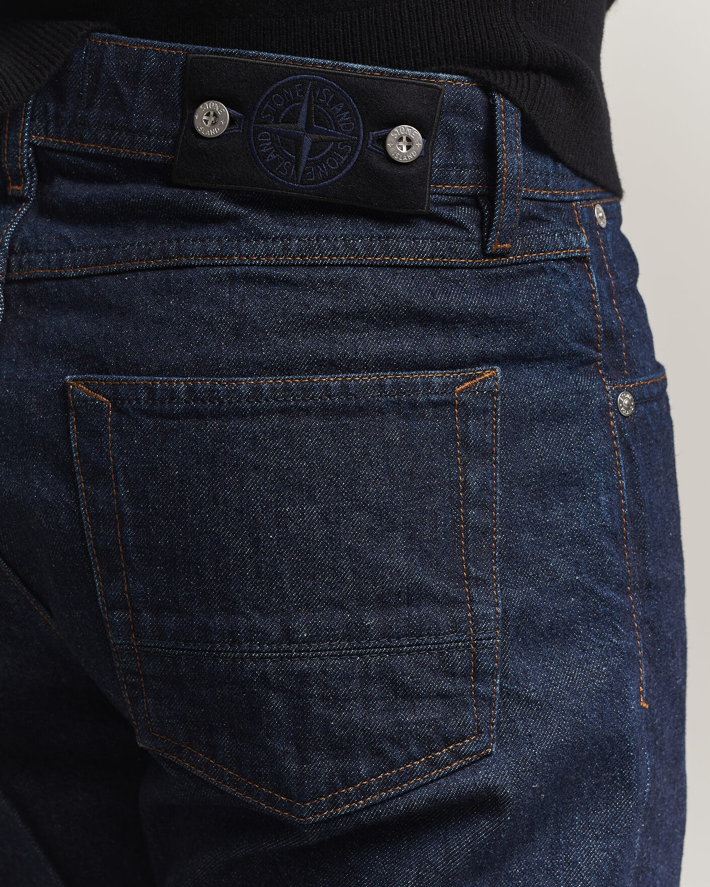 Homme | Jeans | Stone Island | Regular Straight Fit Indigo Jeans Blue Rinse