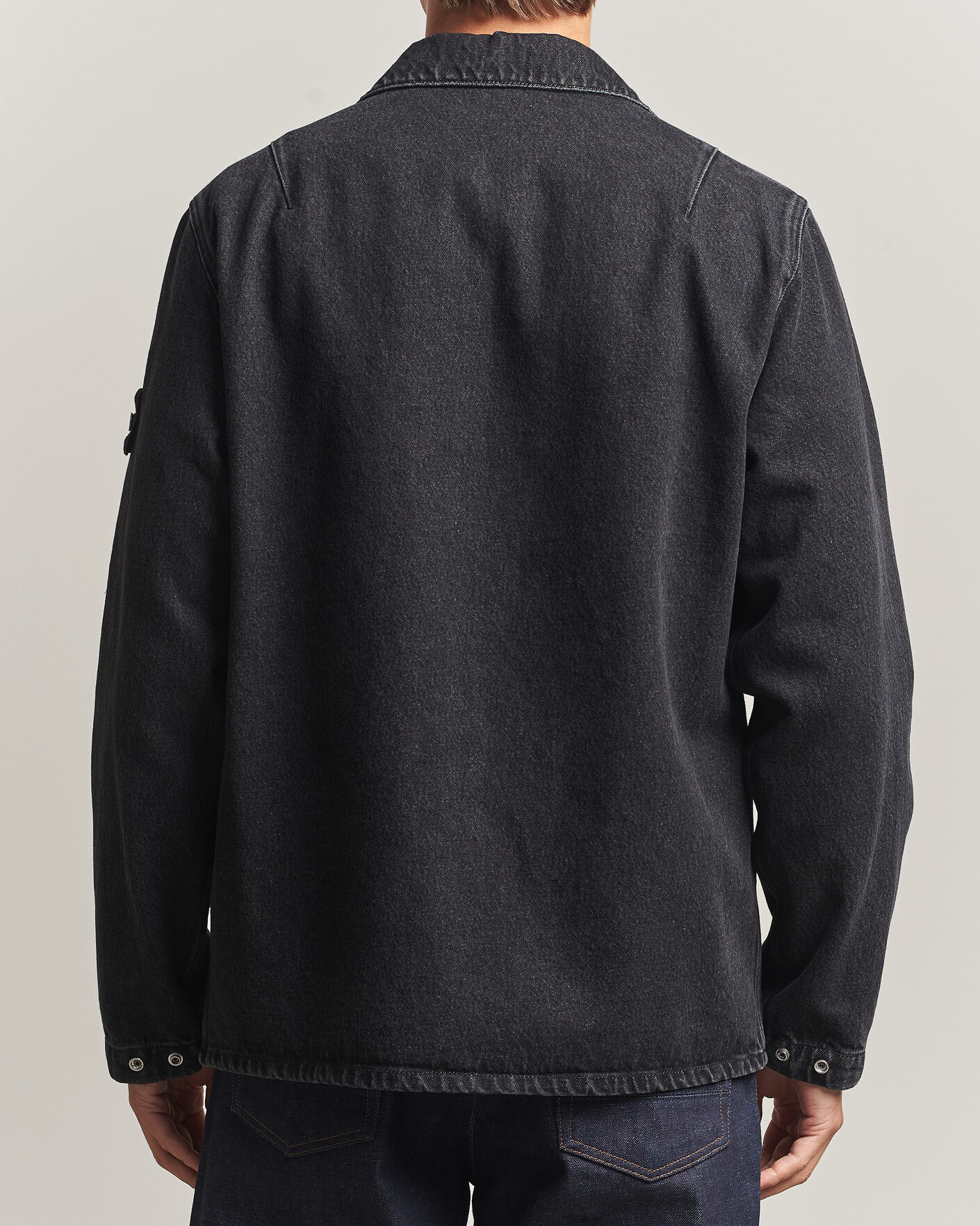 Heren | Overhemden | Stone Island | Denim Overshirt Black Medium Wash