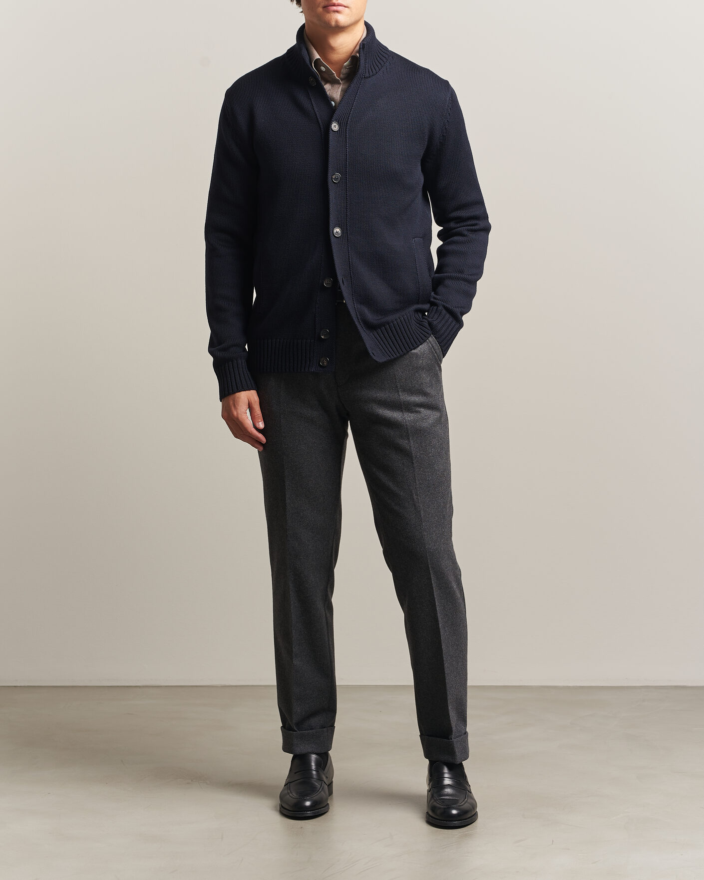 Homme | Pulls Et Tricots | Zanone | Virgin Merino Wool Chioto Navy