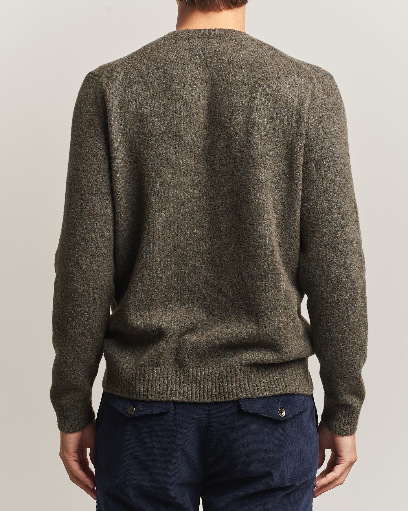 Homme | Pulls Et Tricots | Zanone | Wool Boucle Crew Neck Forest Green