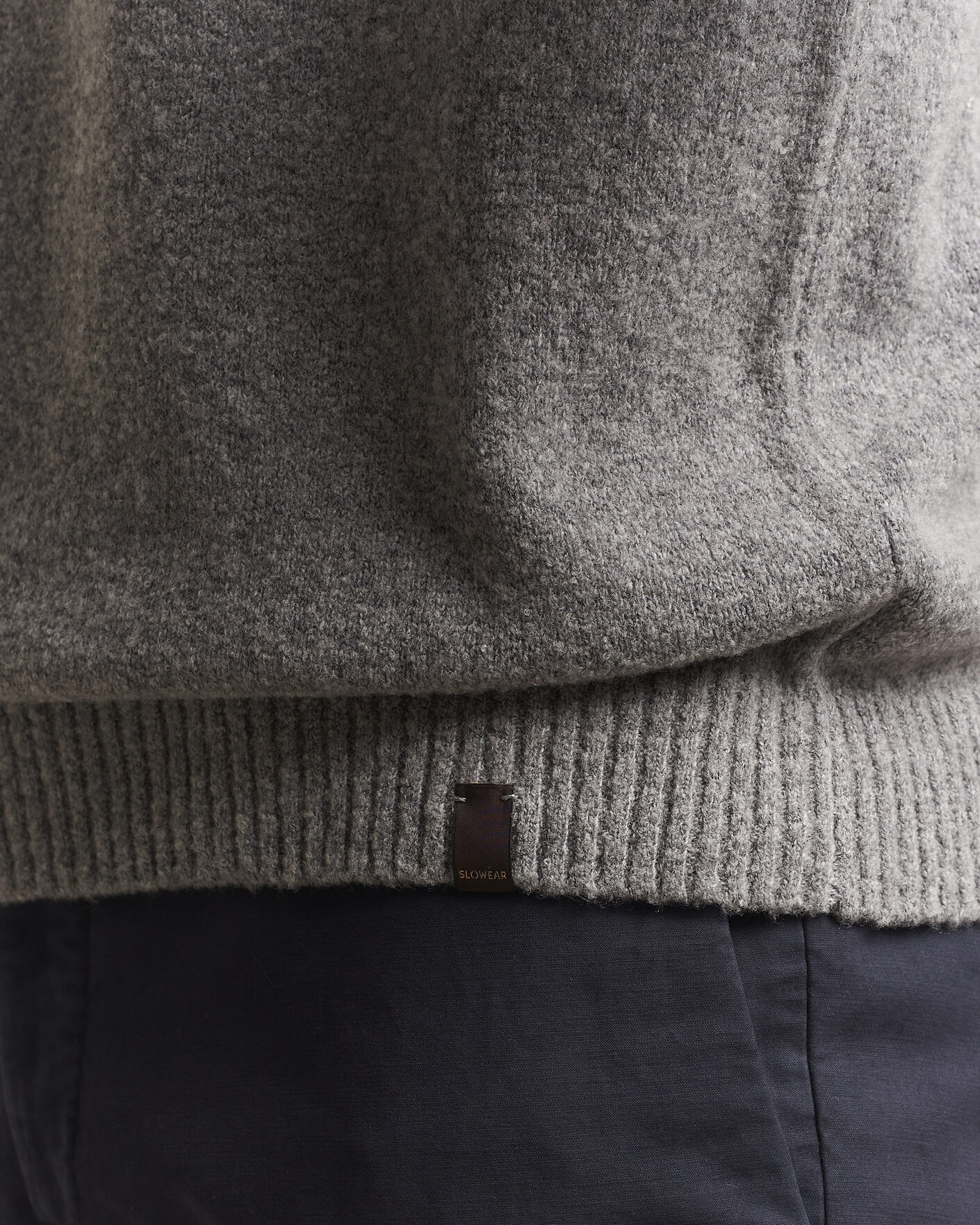 Homme | Pulls Et Tricots | Zanone | Wool Boucle Crew Neck Grey Melange