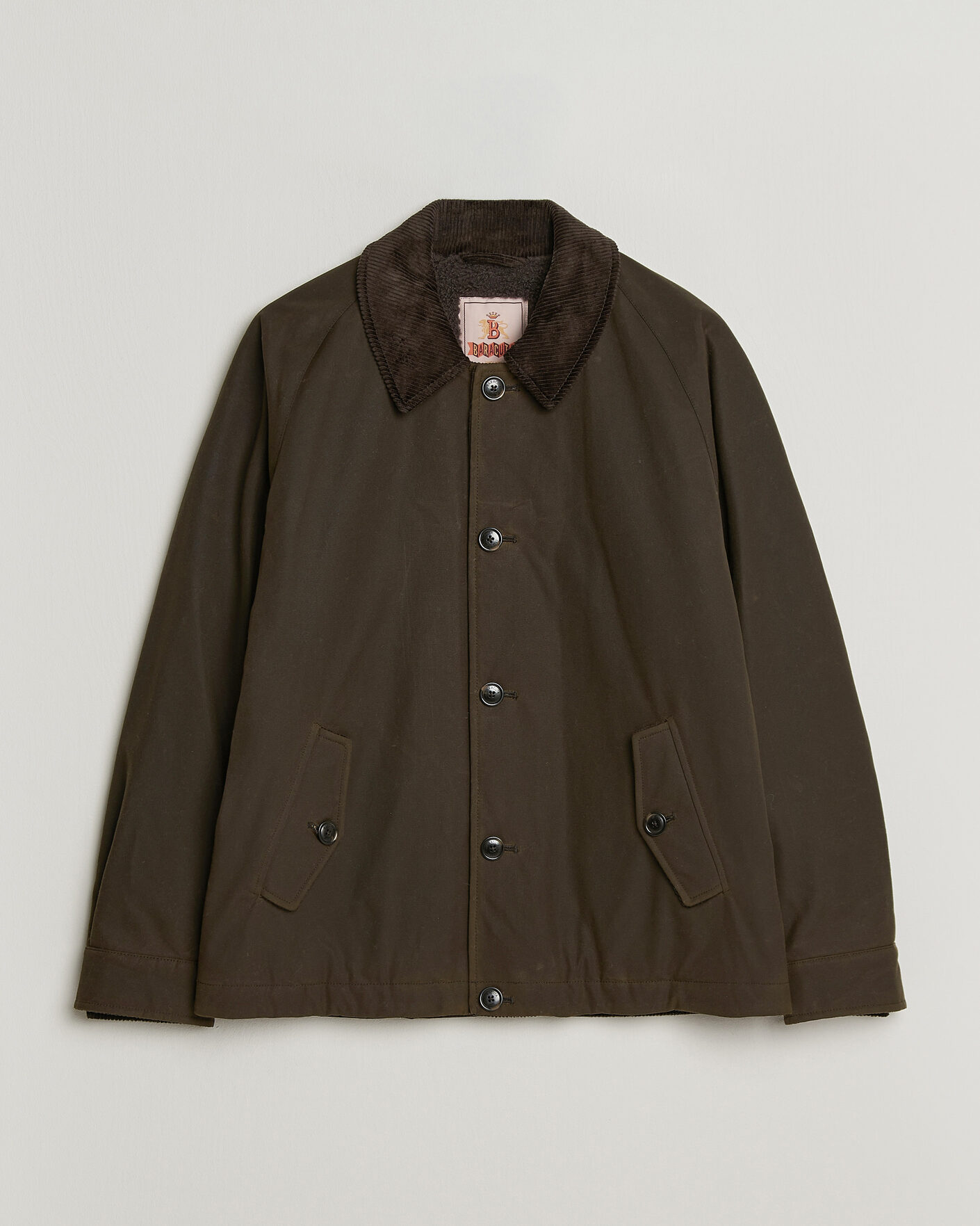 Homme | Manteaux Et Vestes | Baracuta | Waxed Sherling Lined Deck Jacket Deep Moss