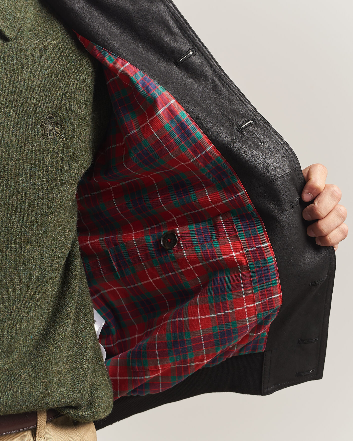 Homme | Manteaux Et Vestes | Baracuta | Suede Blouson Jacket Black