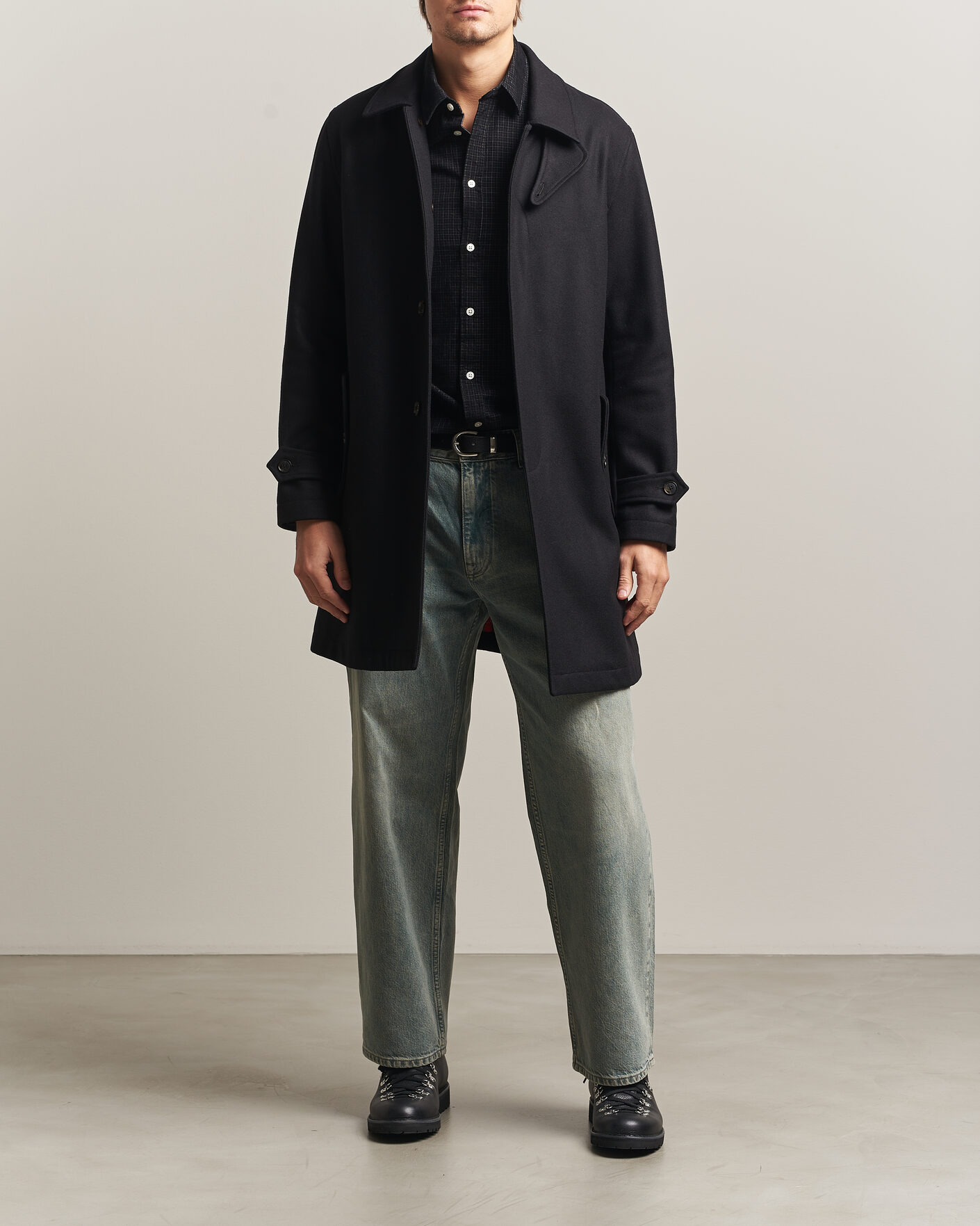 Homme | Manteaux Et Vestes | Baracuta | G10 Melton Wool Coat Black